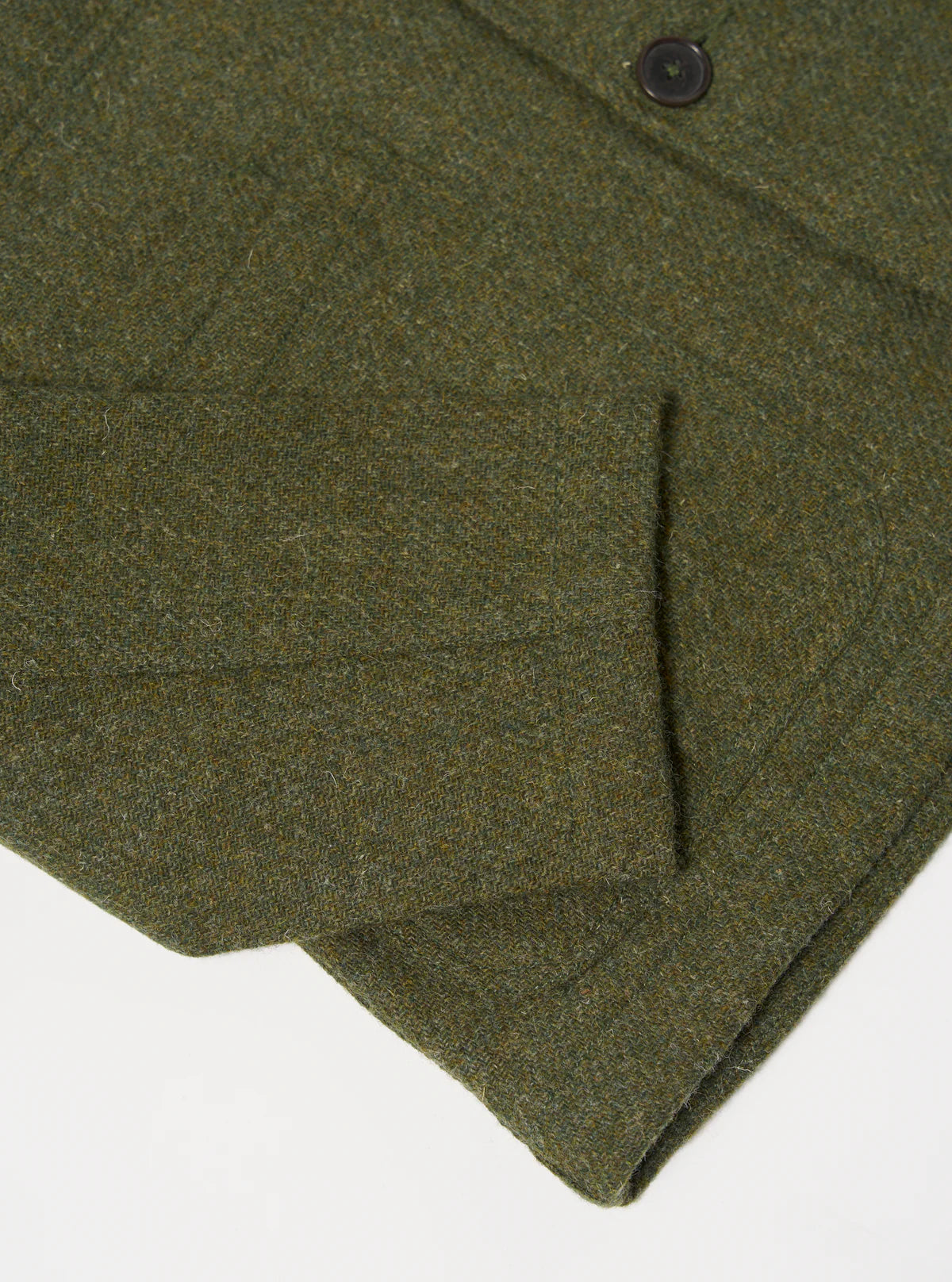 UNIVERSAL WORKS Green Harris Tweed Plaid Bakers Jacket