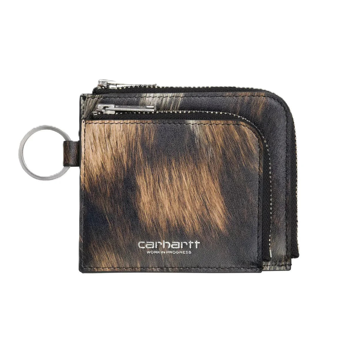 CARHARTT WIP Double Vegas Zip Wallet Wild Dog Silver