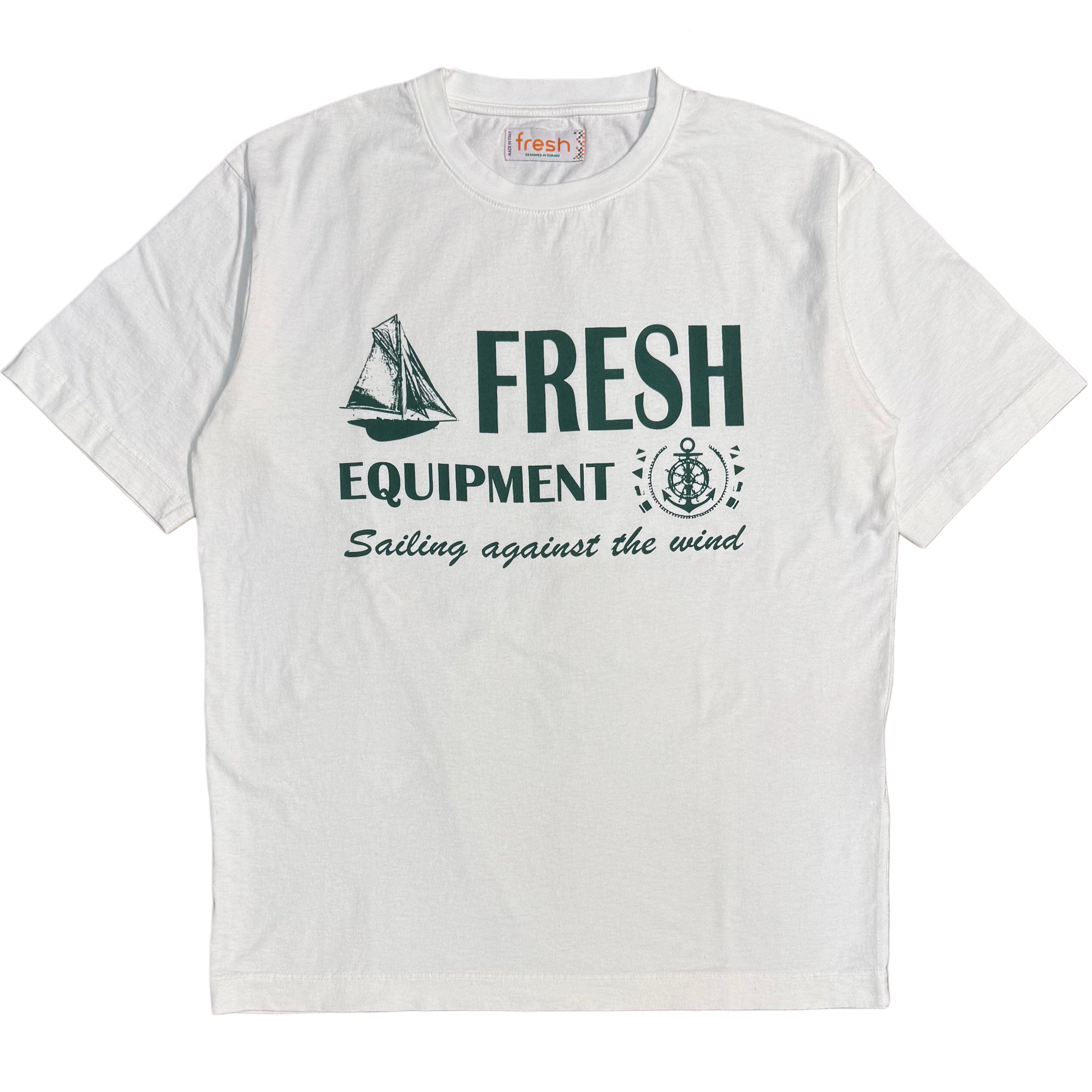 T-shirt en coton FRESH Equipment blanc