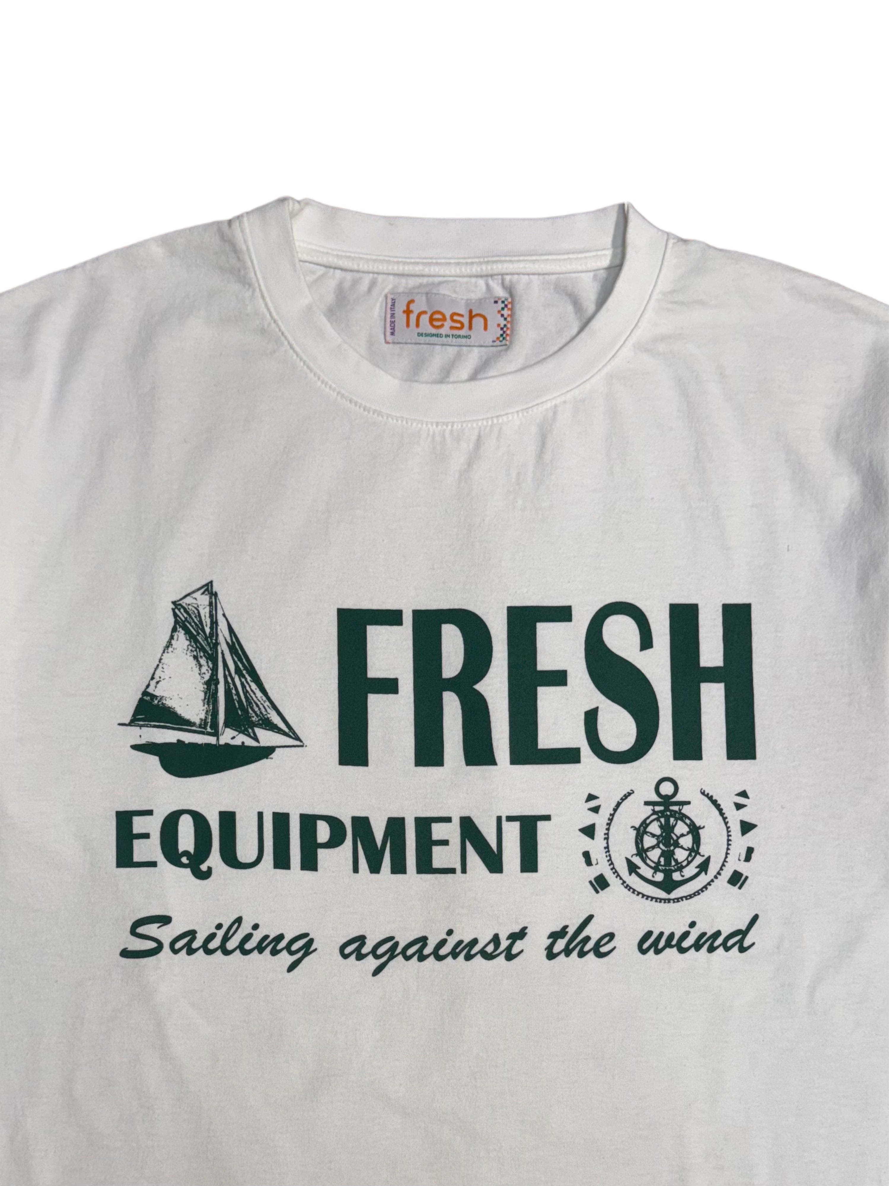 T-shirt en coton FRESH Equipment blanc