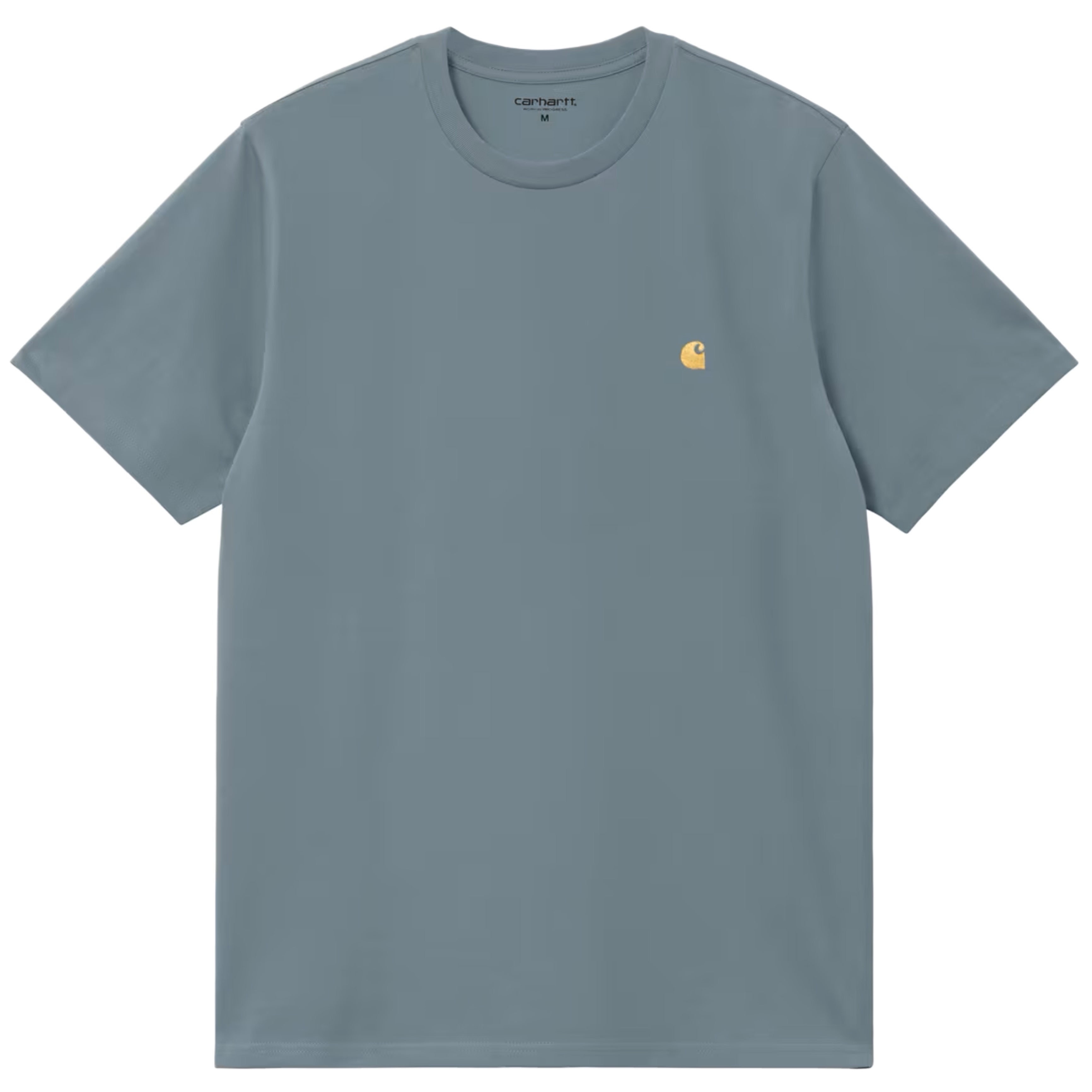 CARHARTT WIP S/S Chase T-Shirt Frosted Blue Gold