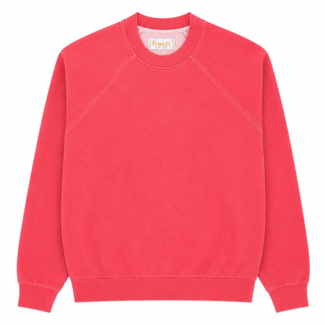 Sweat-shirt en coton plaqué Billie FRESH en Rouge Vif