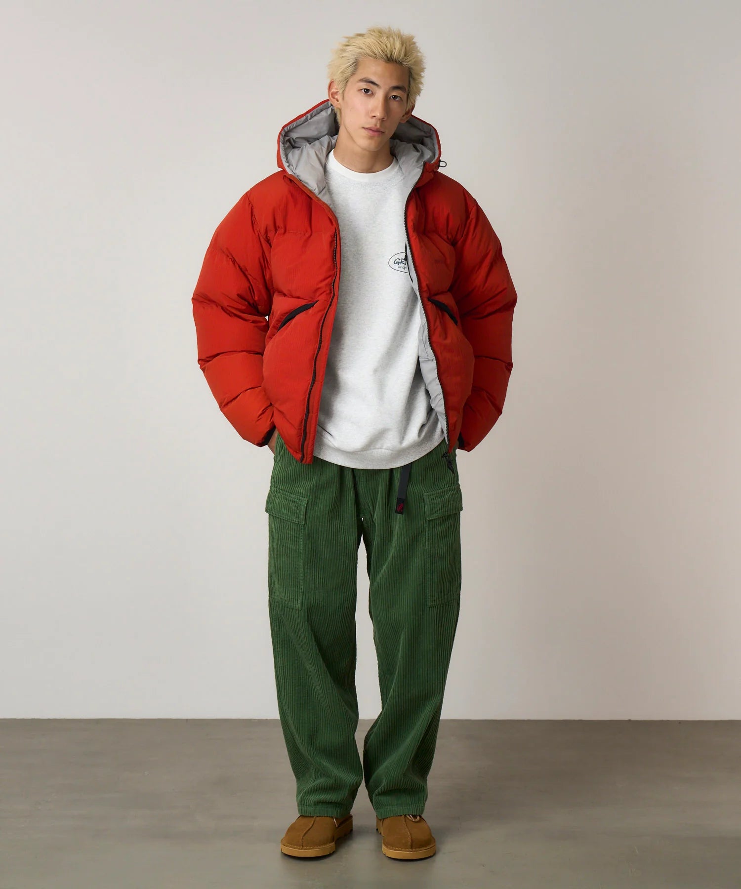 GRAMICCI Brockton Big Corduroy Pant Pine Green