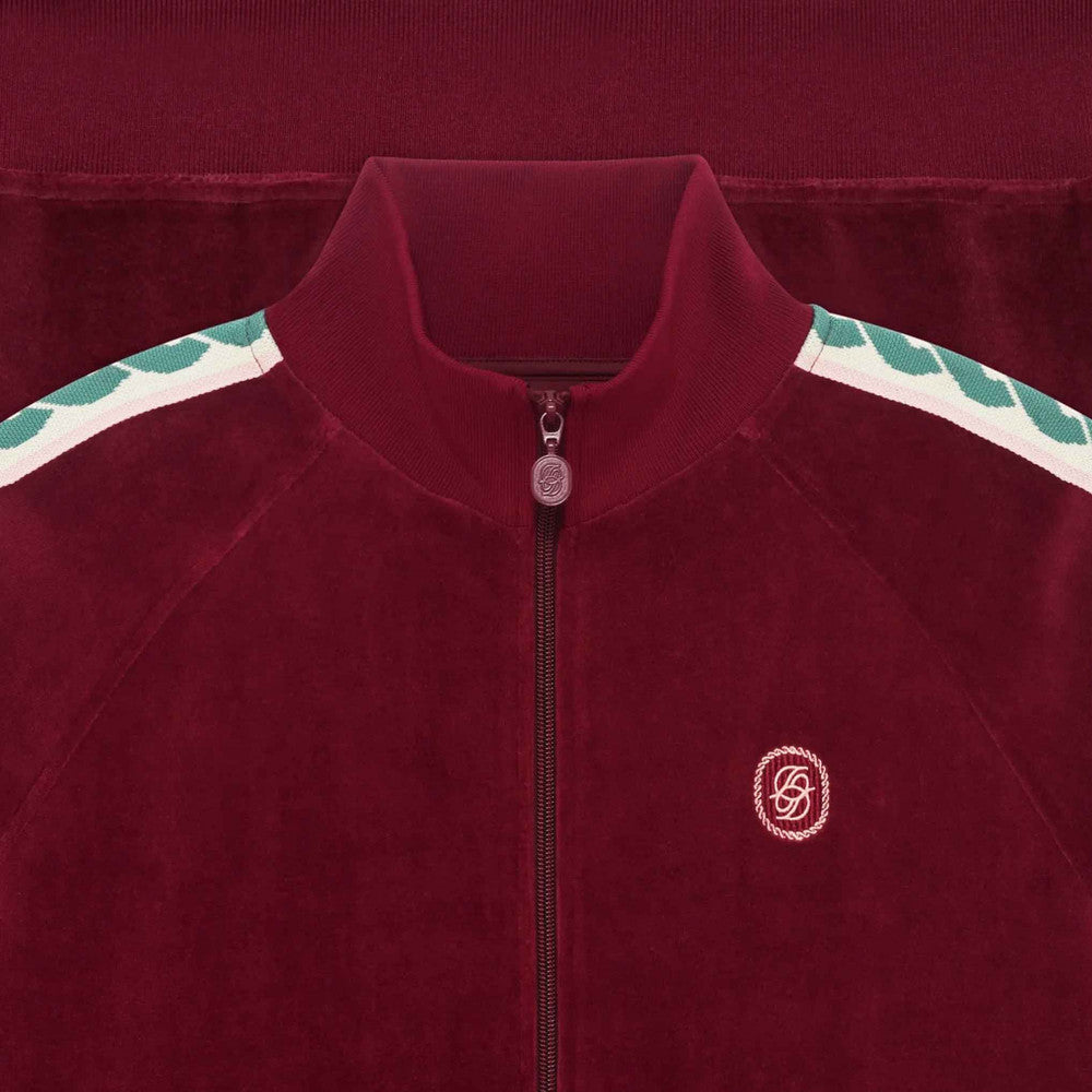 DRÔLE DE MONSIEUR La Track Jacket Velours Wine