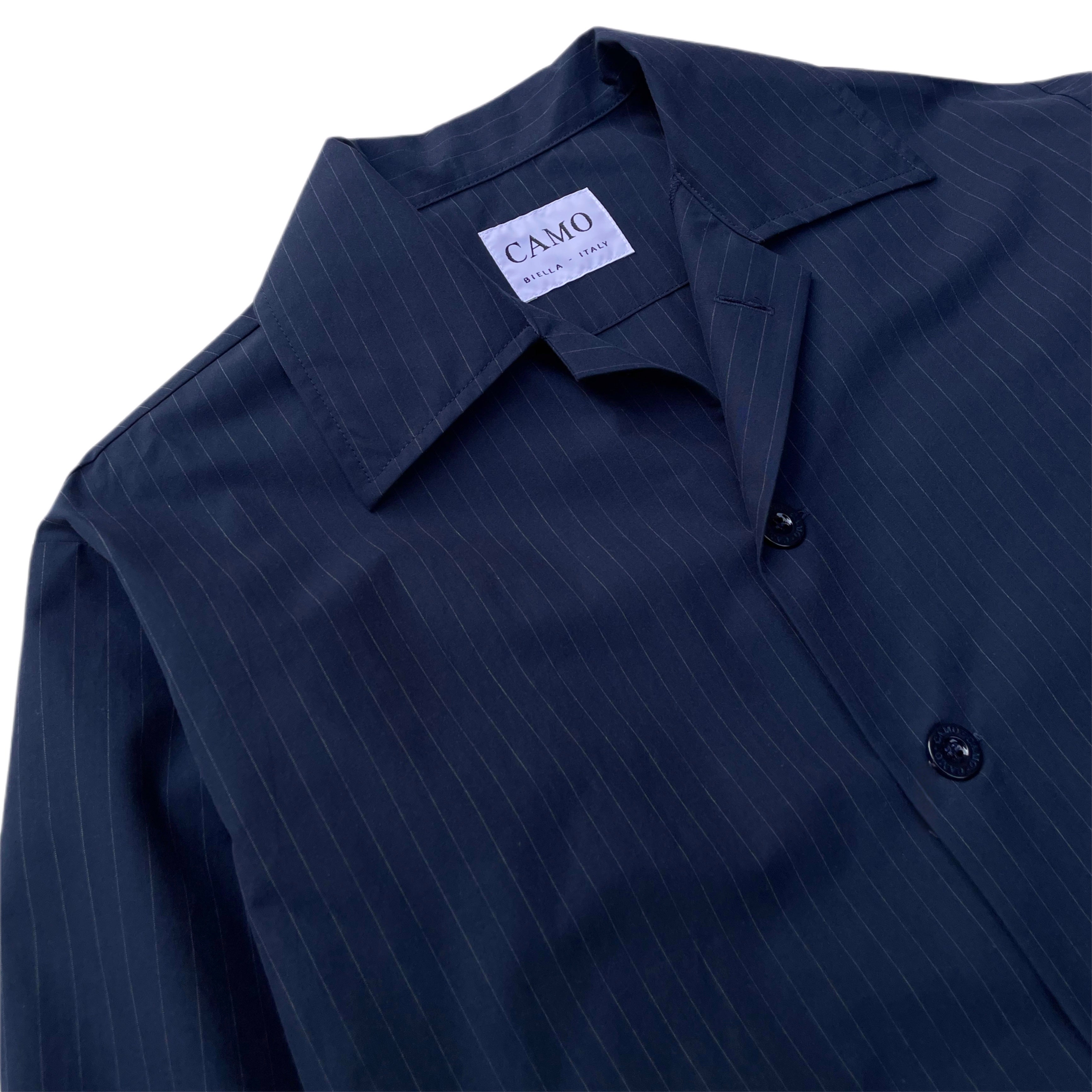 CAMO Tisserand Air Jacket Pinstripe Navy