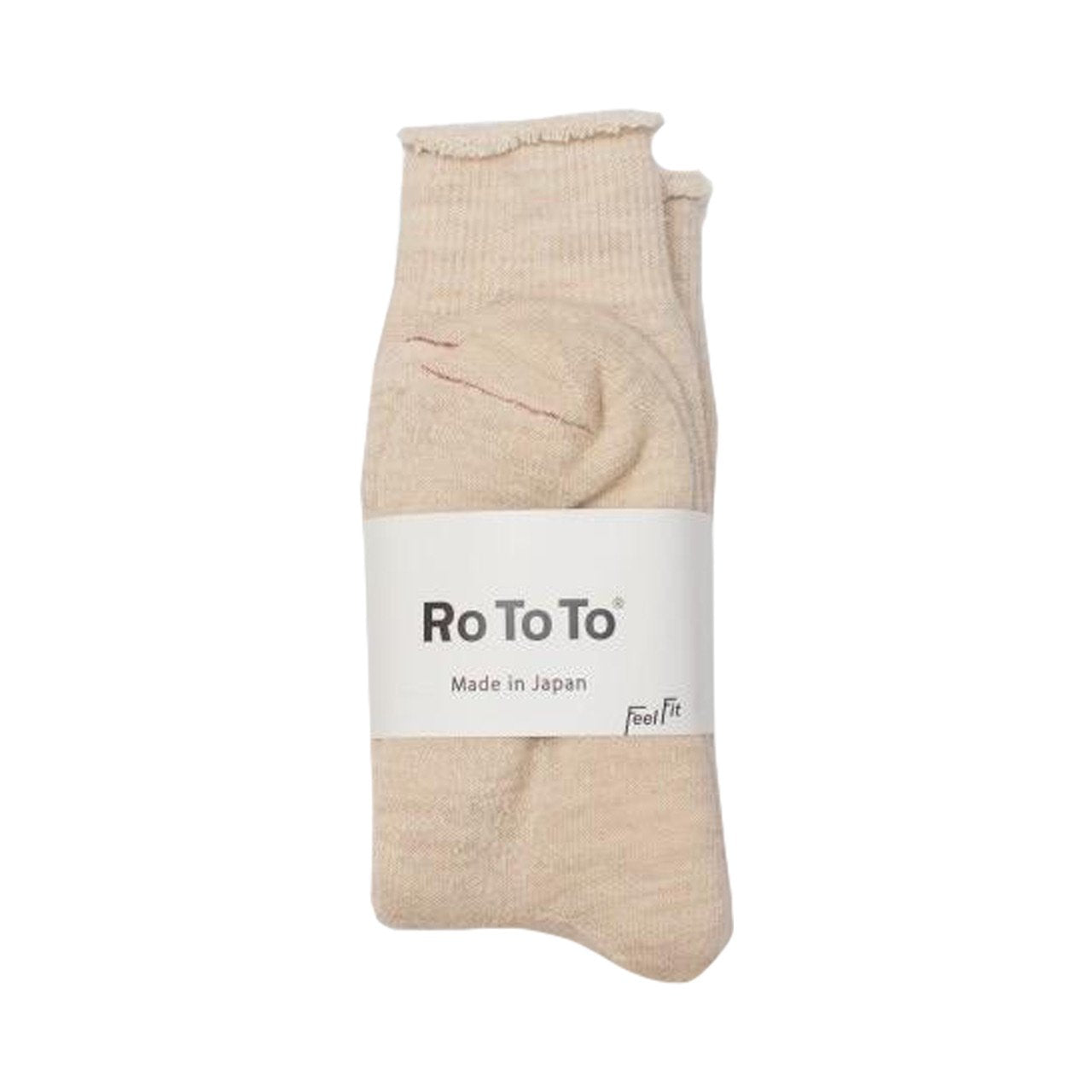 ROTOTO Chaussettes Double Face Avoine