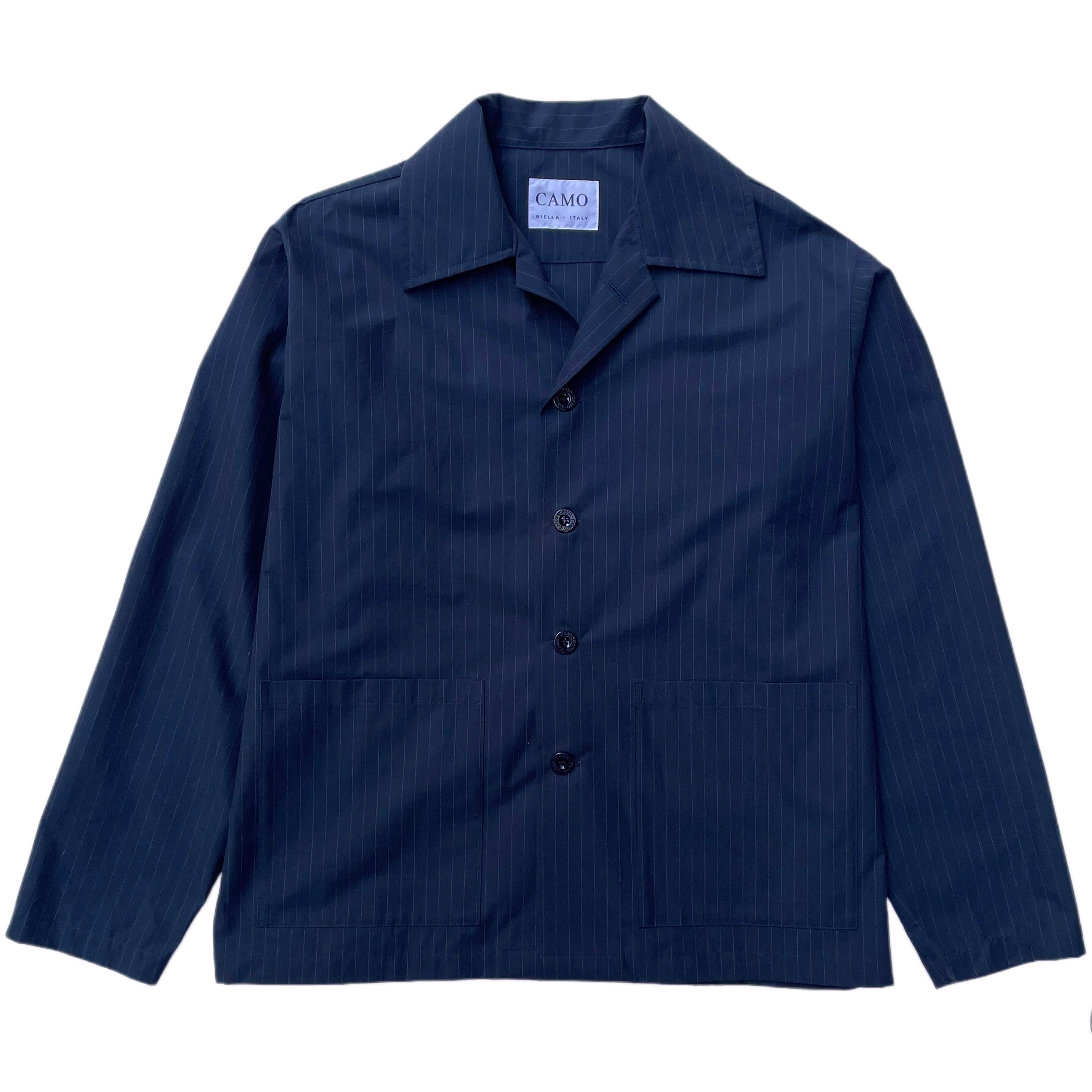 CAMO Tisserand Air Jacket Pinstripe Navy