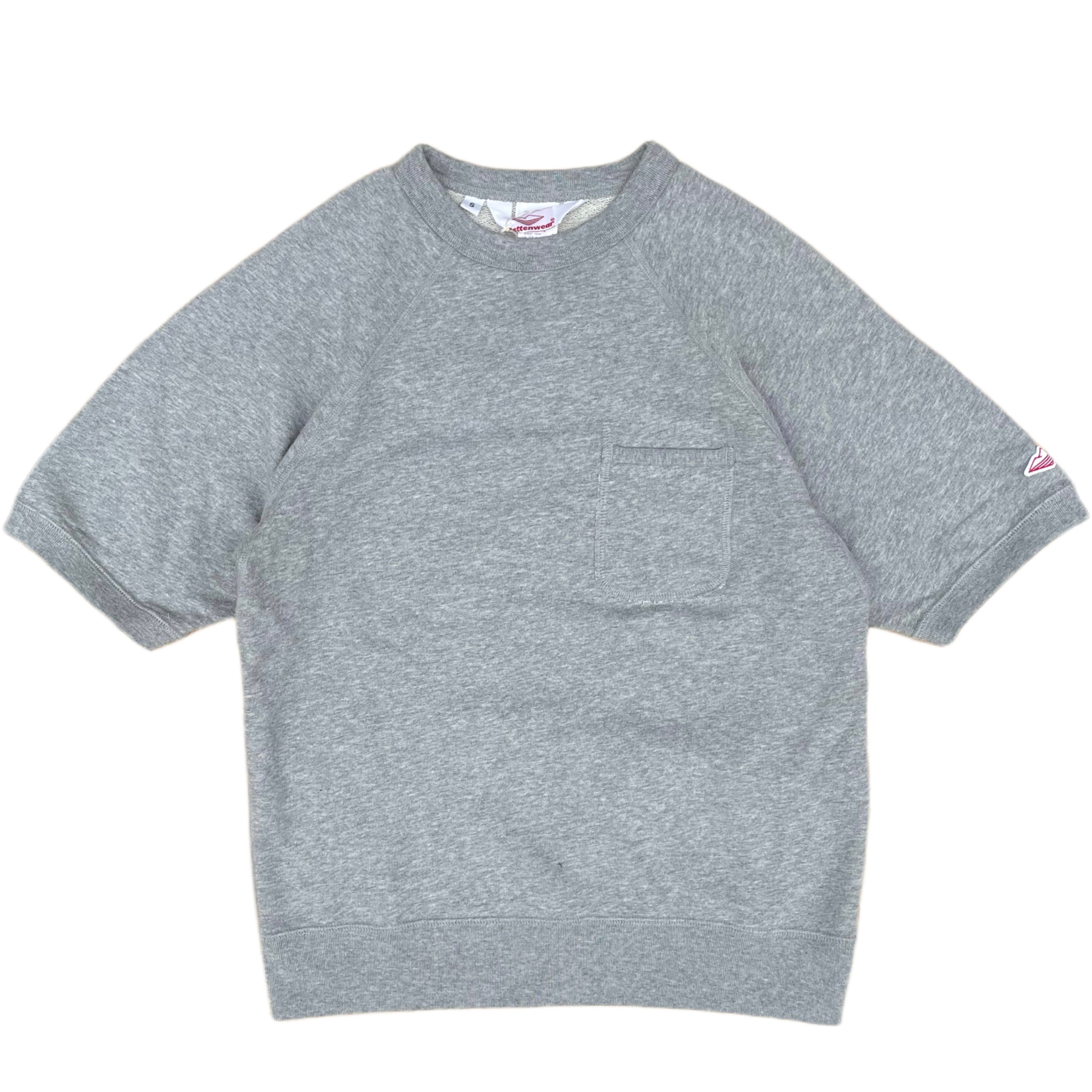 BATTENWEAR Sweat Reach Up à Manches Courtes Gris Chiné
