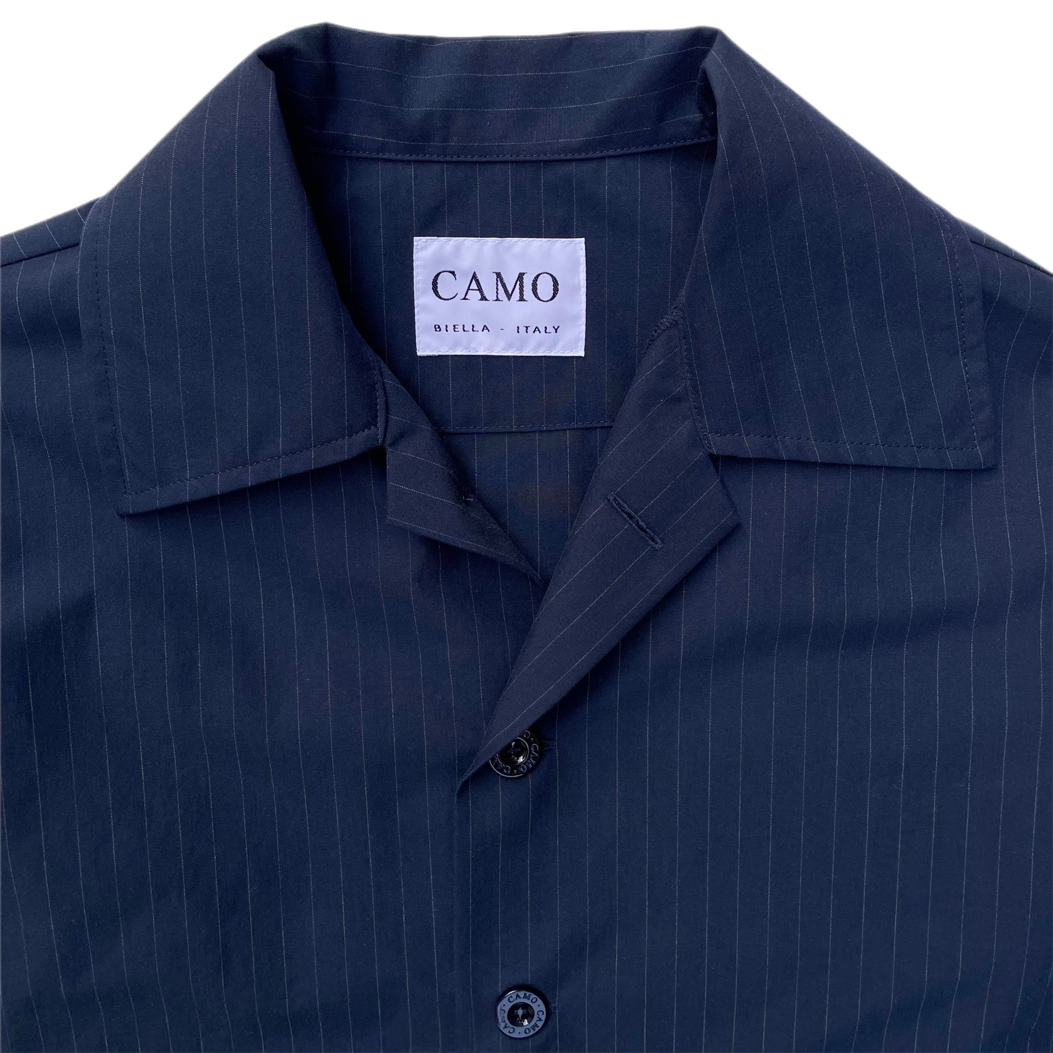 CAMO Tisserand Air Jacket Pinstripe Navy