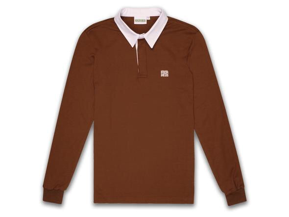 HIKERDELIC Fellow Rugby Shirt Camel Brown