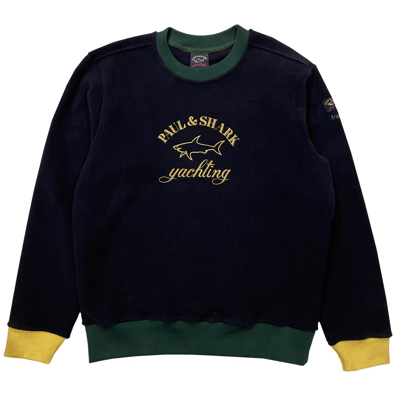 Felpa in pile girocollo PAUL & SHARK x FRESH Blu scuro