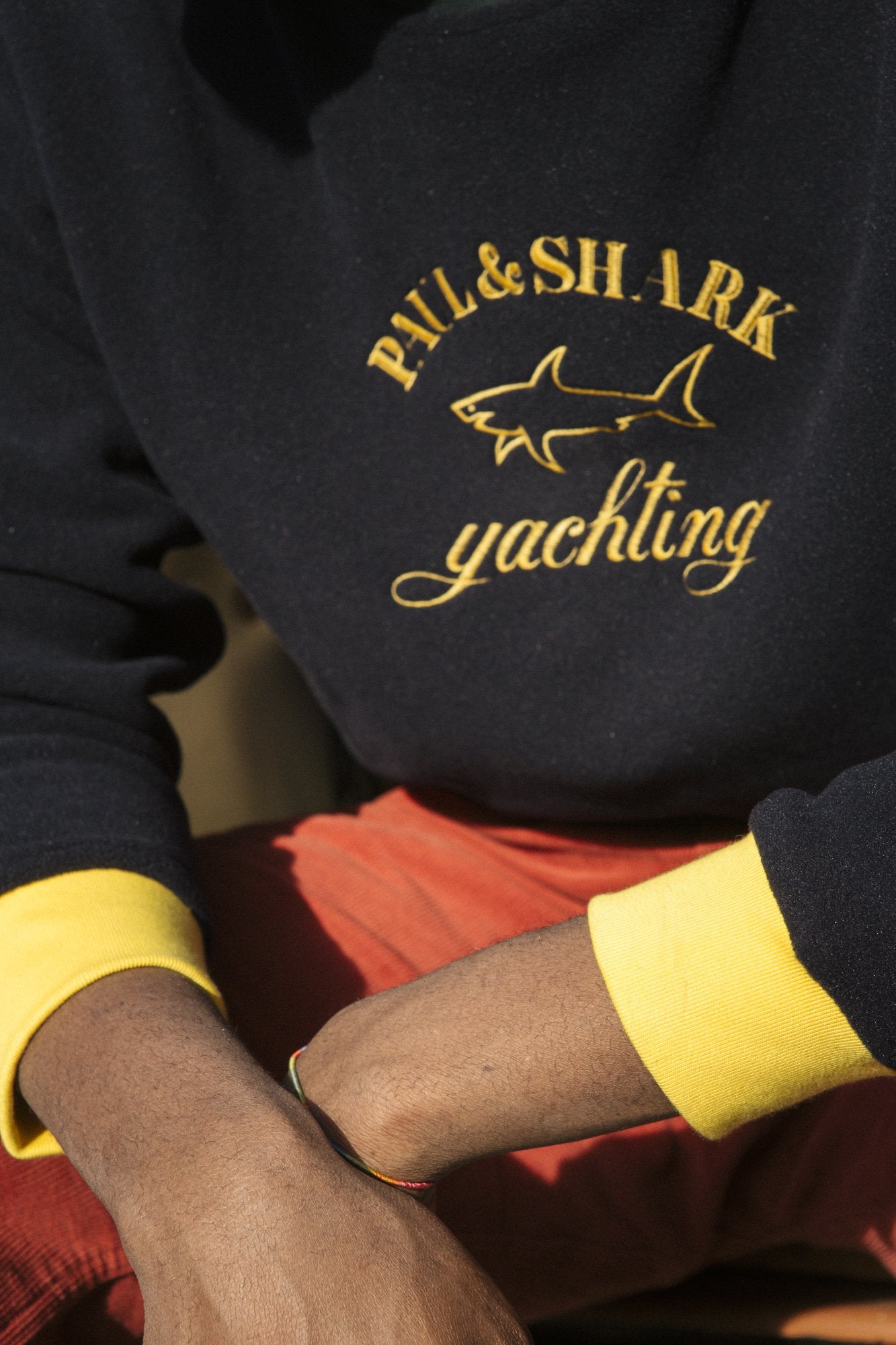 PAUL & SHARK x FRESH Crewneck Fleece Sweatshirt Navy