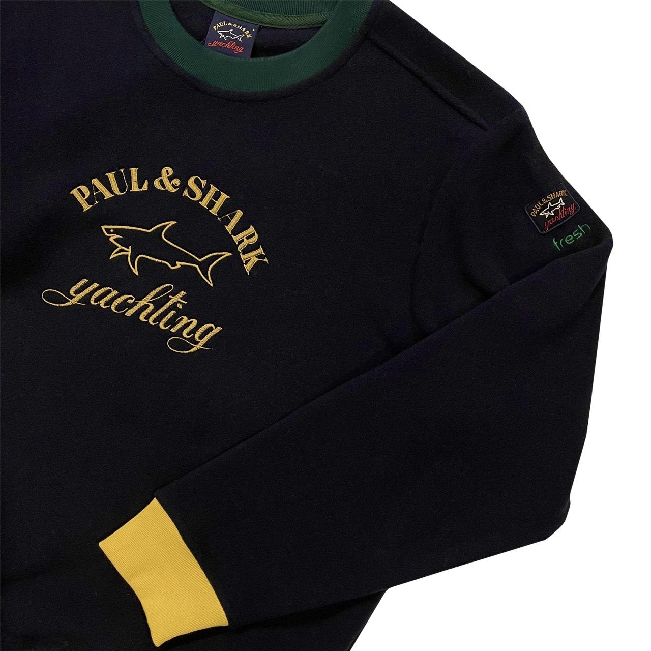 PAUL & SHARK x FRESH Crewneck Fleece Sweatshirt Navy