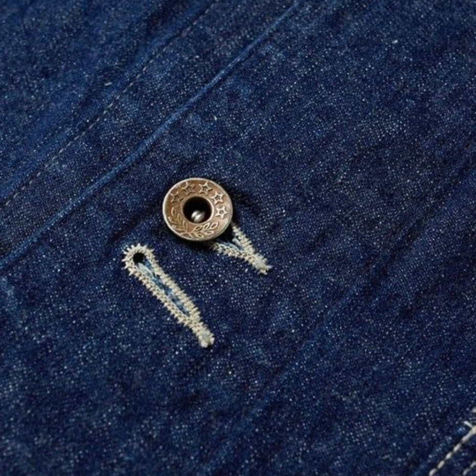 Giacca in denim One Wash originale da 9 once della tuta ORSLOW degli anni '40
