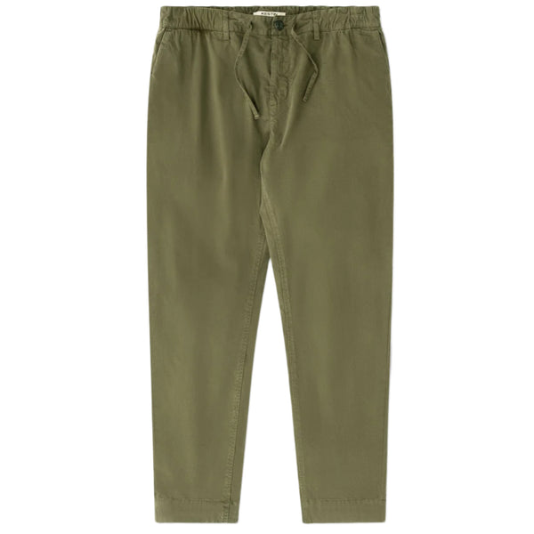 KESTIN Inverness Tapered Trouser in Olive Cotton Twill