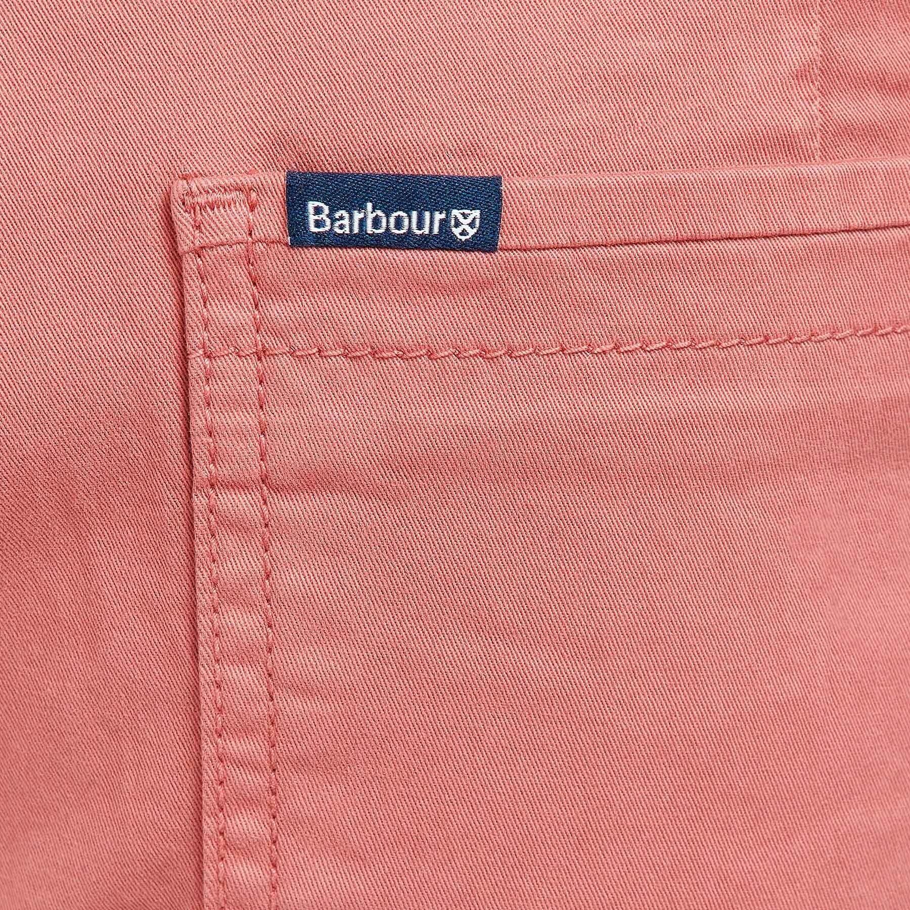 BARBOUR Short en Sergé Surteint Rose Sel