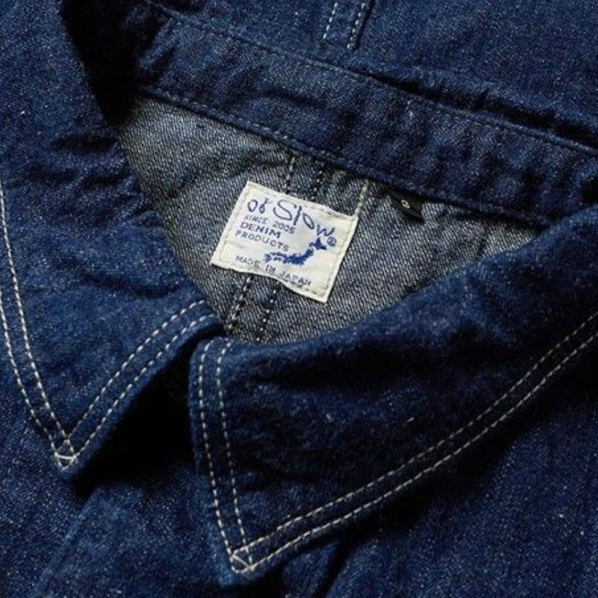 Giacca in denim One Wash originale da 9 once della tuta ORSLOW degli anni '40
