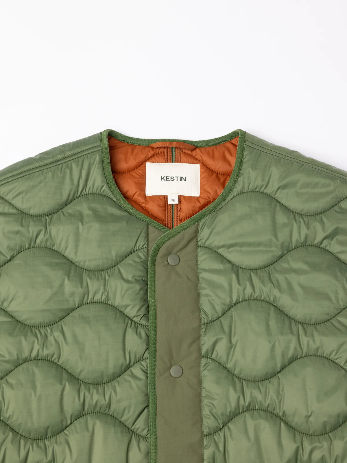 KESTIN Islay Quilted Jacket in Fern Green Recycled Nylon