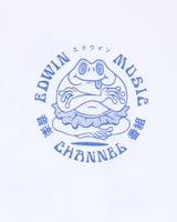 EDWIN Music Channel T-Shirt White