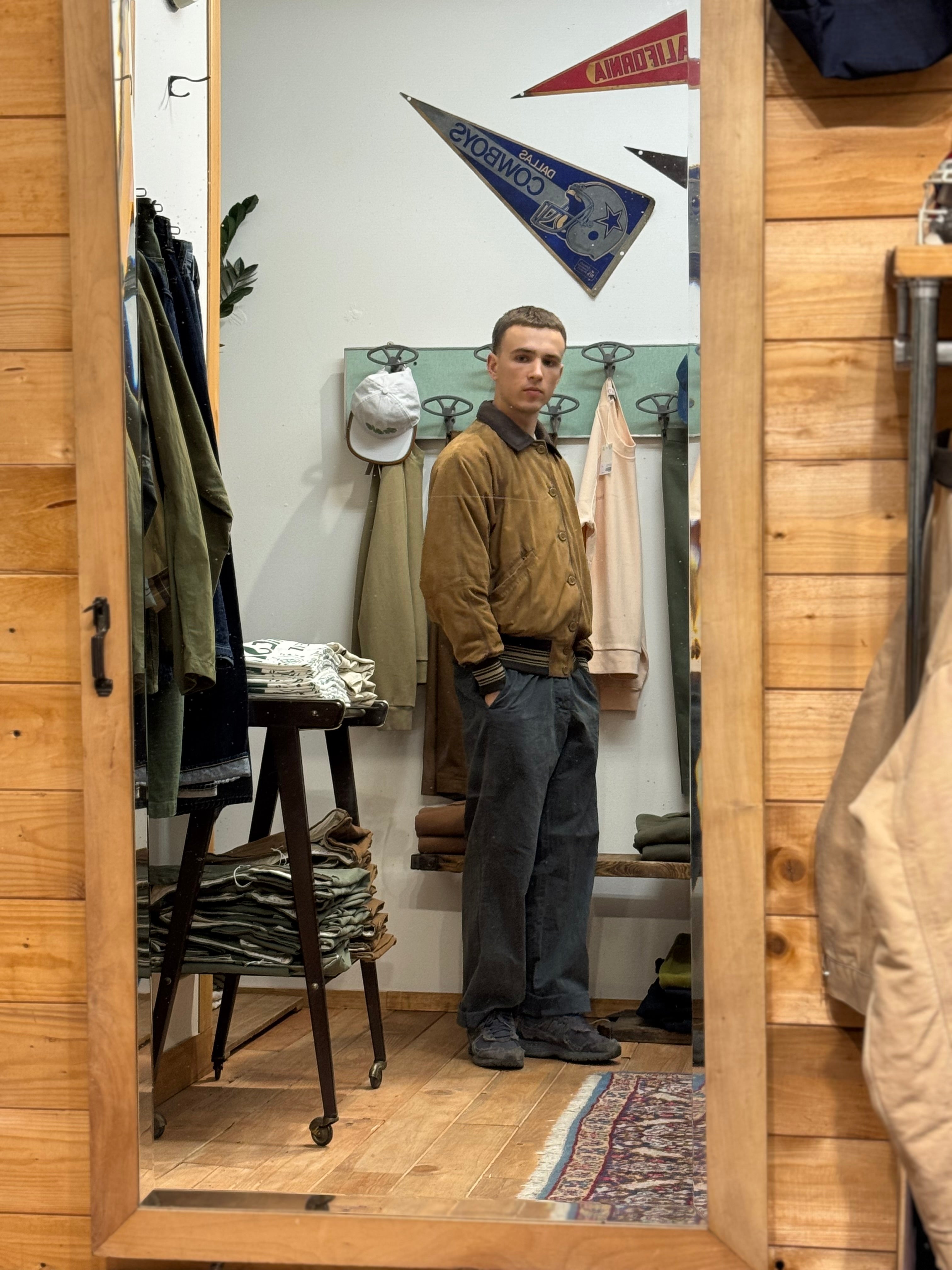 PRESIDENT’S Bryan Jacket In Beans Dirty Wash Suede