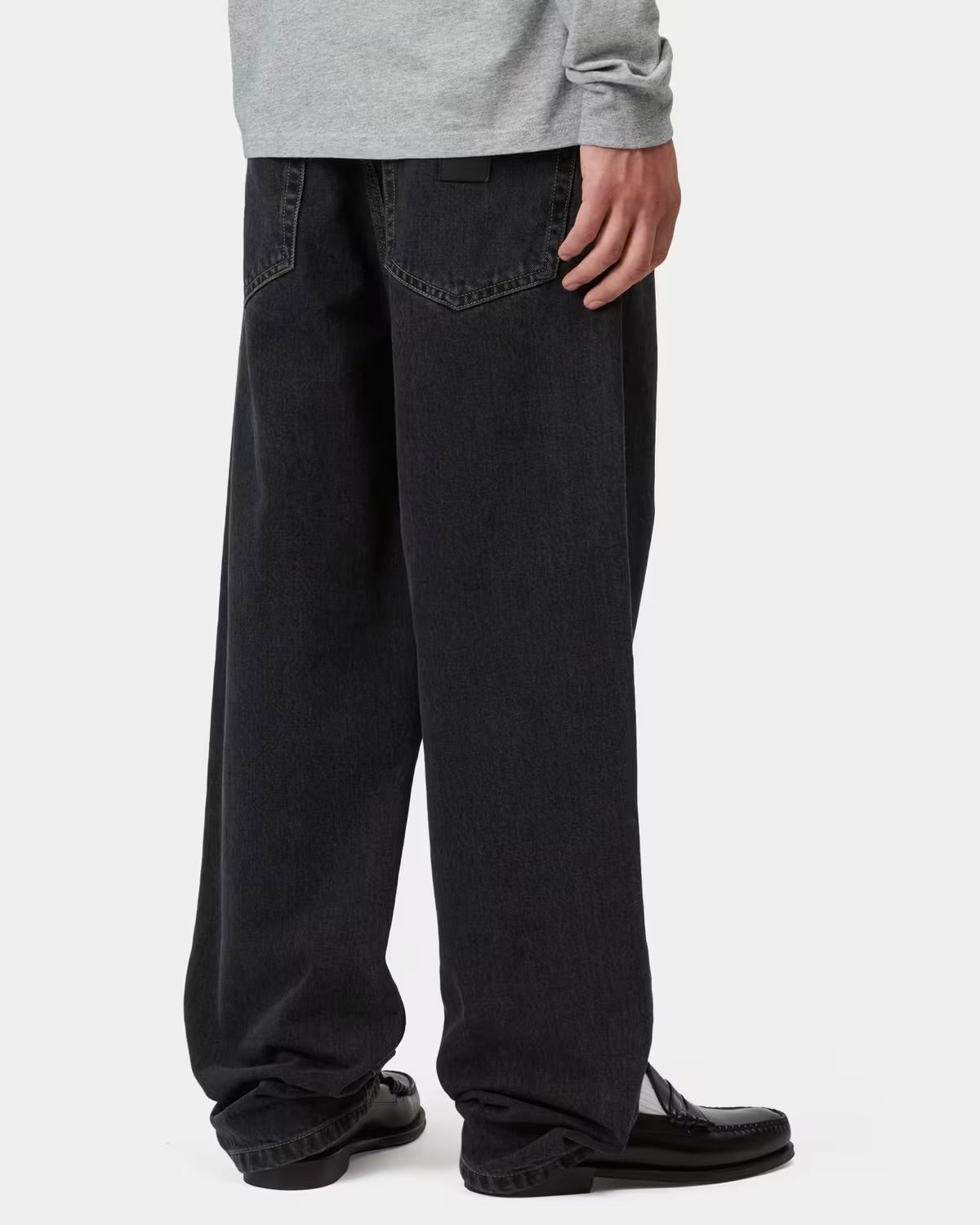CARHARTT WIP Aaron Pant Black Stone Washed