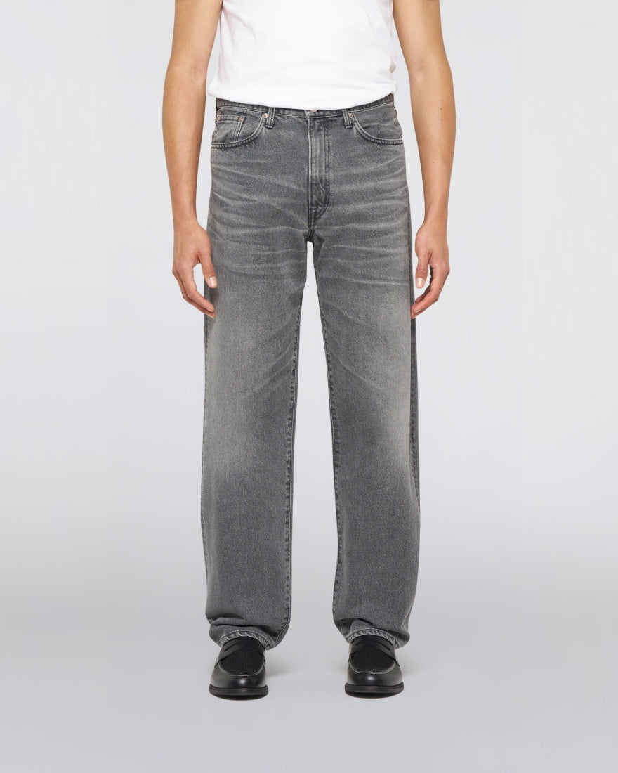 EDWIN Loose Jeans Black Light Used