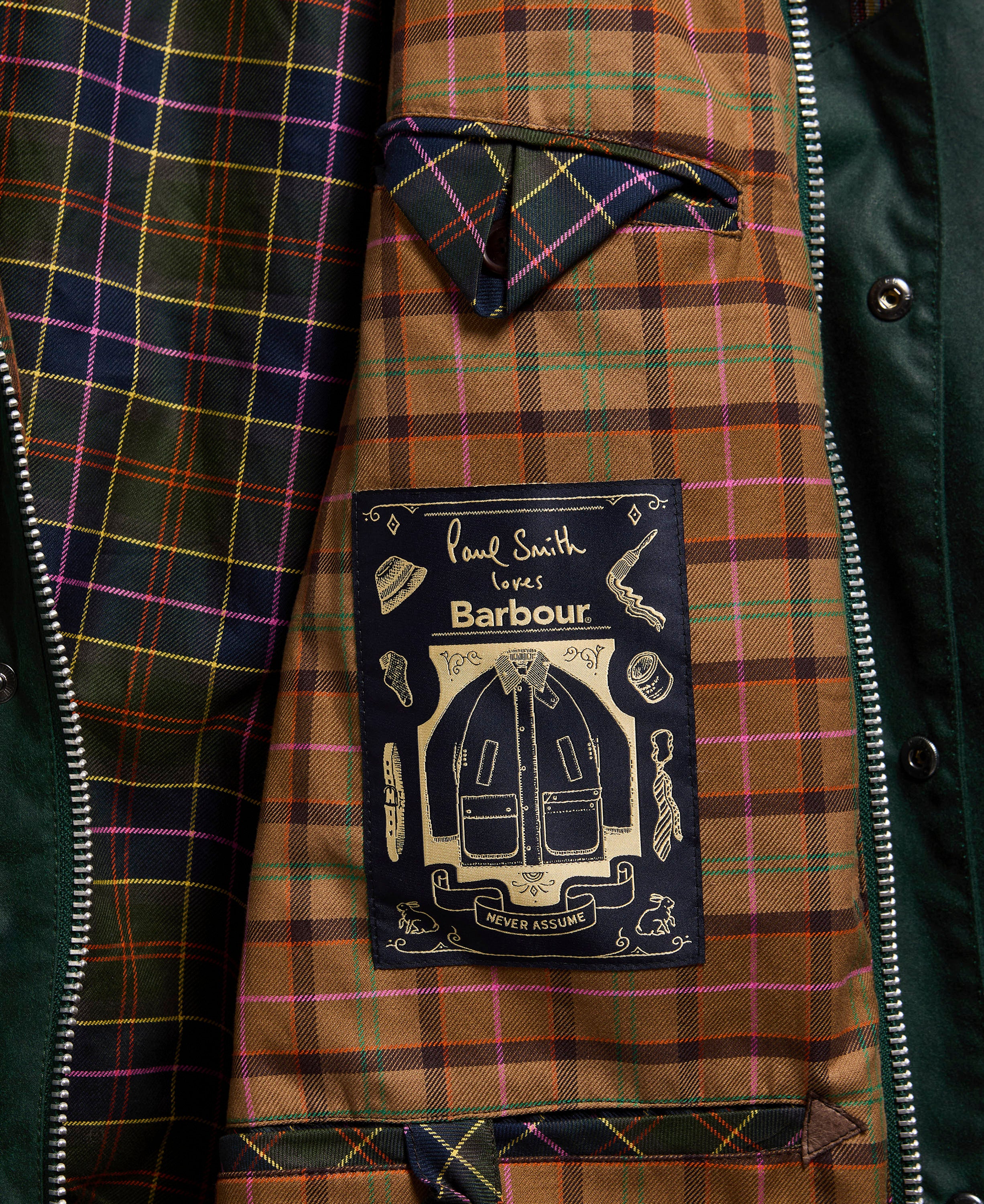 BARBOUR x Paul Smith Gamefair Waxed Jacket