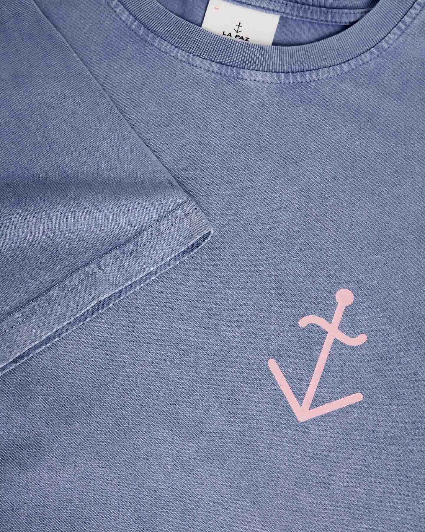 LA PAZ Dantas T-Shirt In Navy With Clay Logo