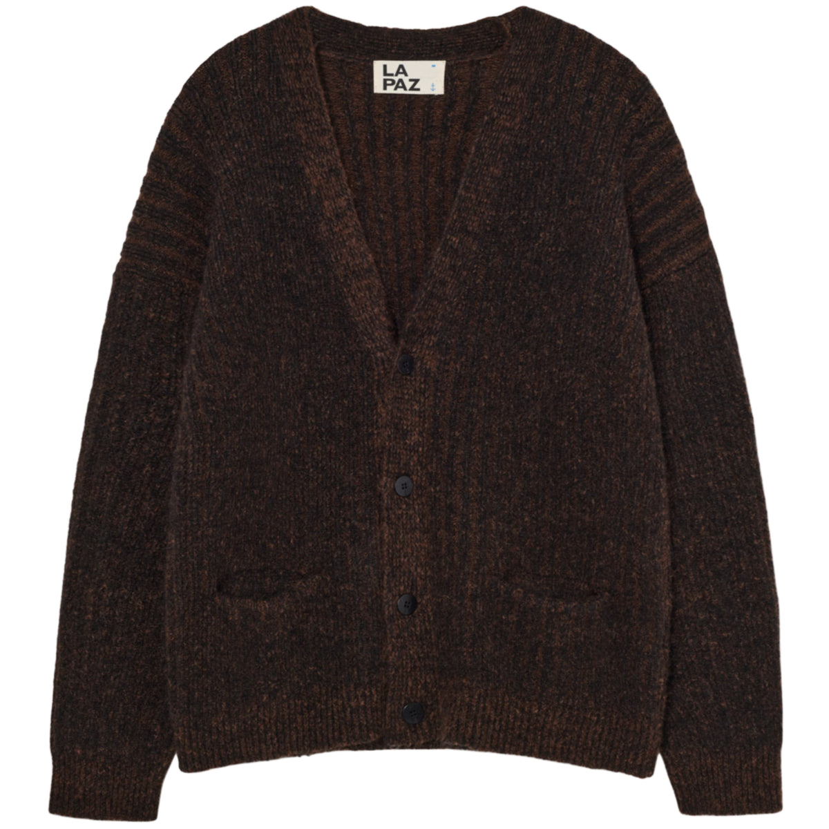 LA PAZ Queiroz Cardigan noir et marron