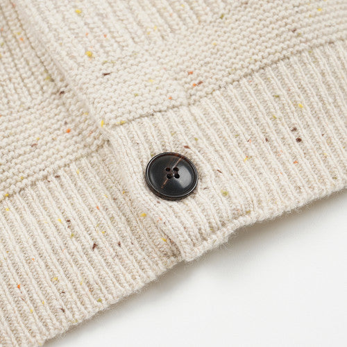 FRIZMWORKS Bocaci Wool Round Cardigan Ivory
