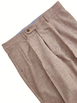 FRESH Wool 2 Pleates Chino Pants In Rose