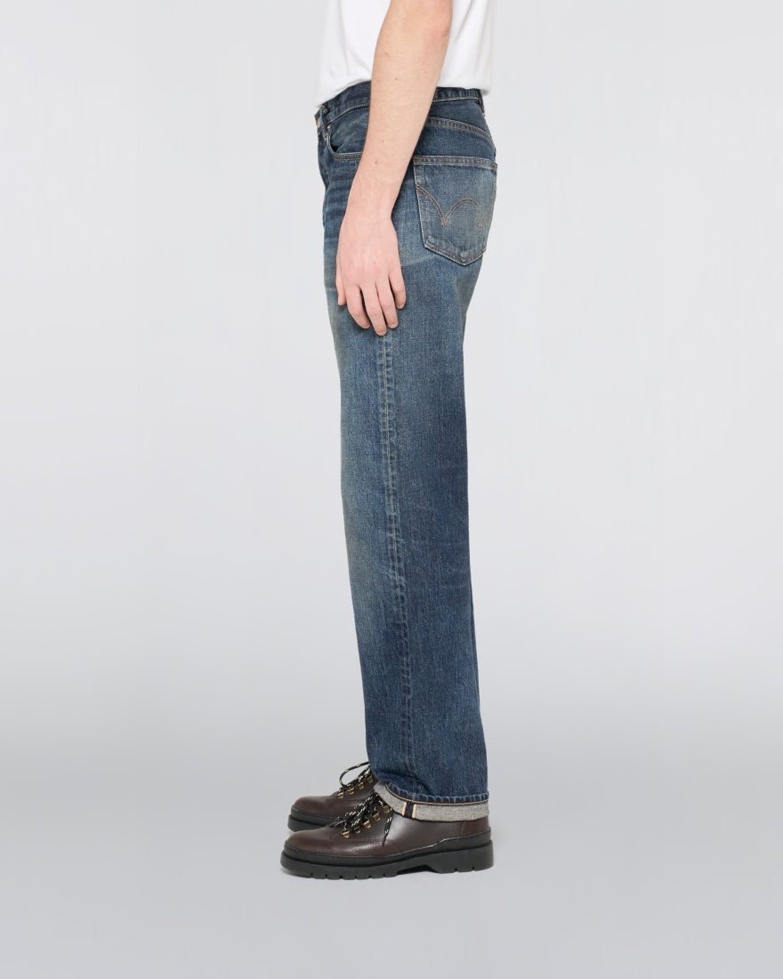EDWIN Regular Straight Jeans Blue Dark Used