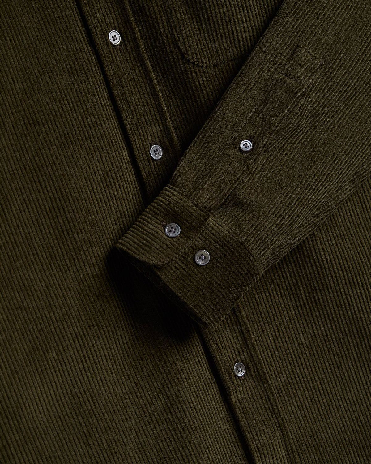 PORTUGUESE FLANNEL Lobo Olive Corduroy Shirt