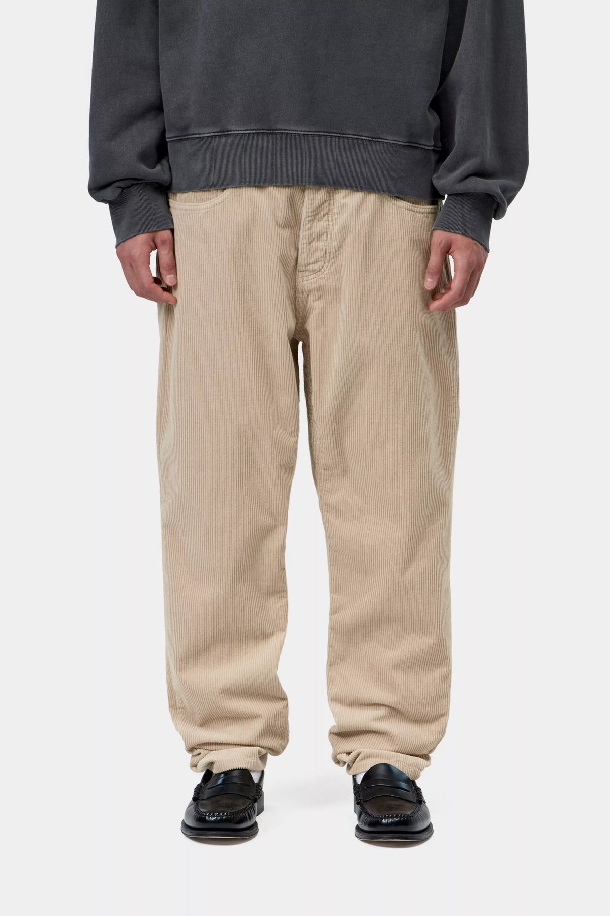 CARHARTT WIP Pantalon en Velours Côtelé Newel Wall Rinsed