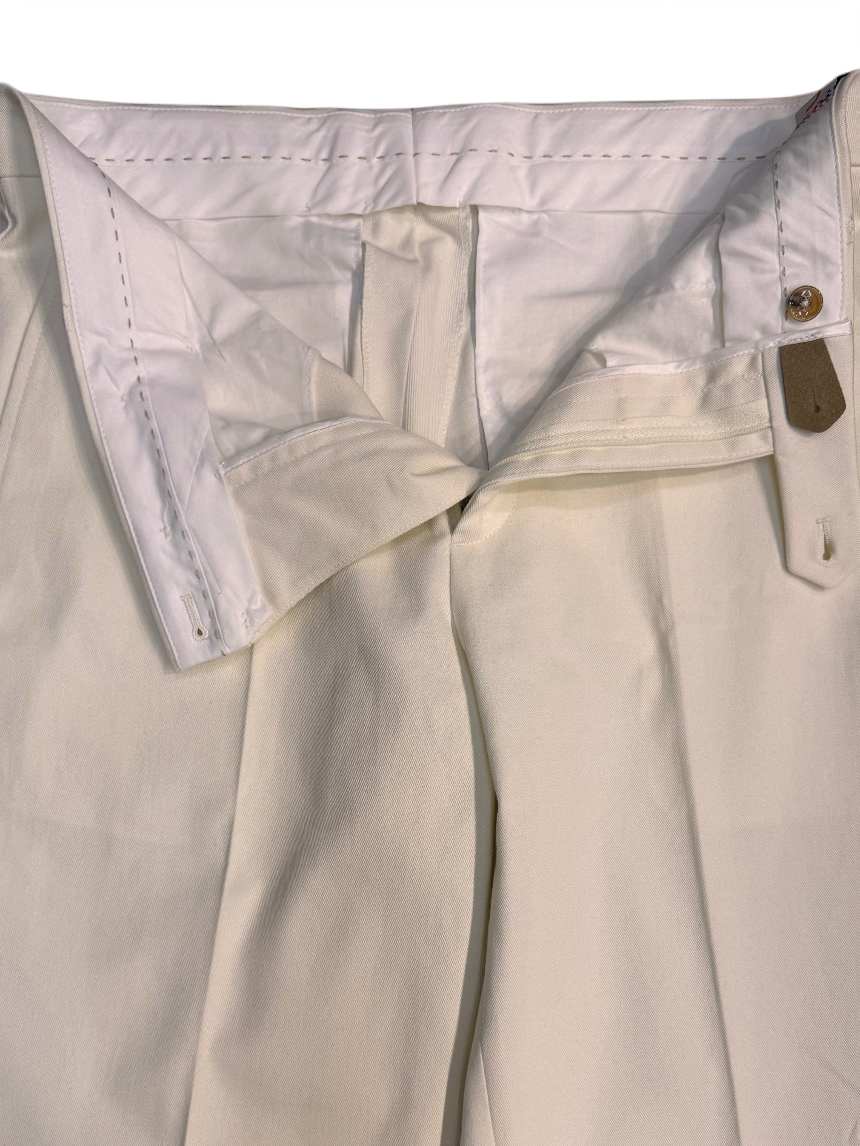 Pantalone Chino Renzo FRESH in bianco puro