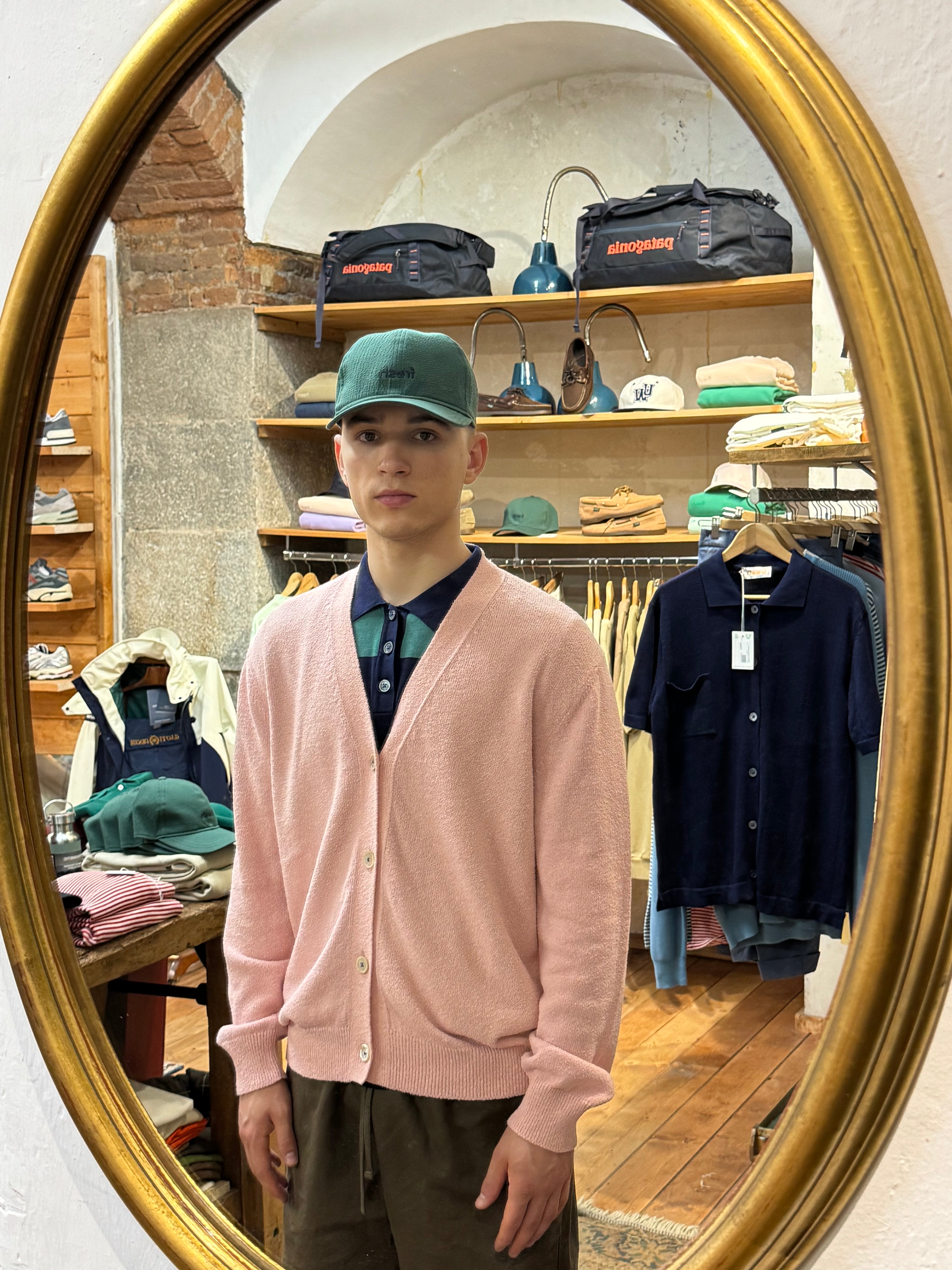 FRESH Seersucker Cap in Green