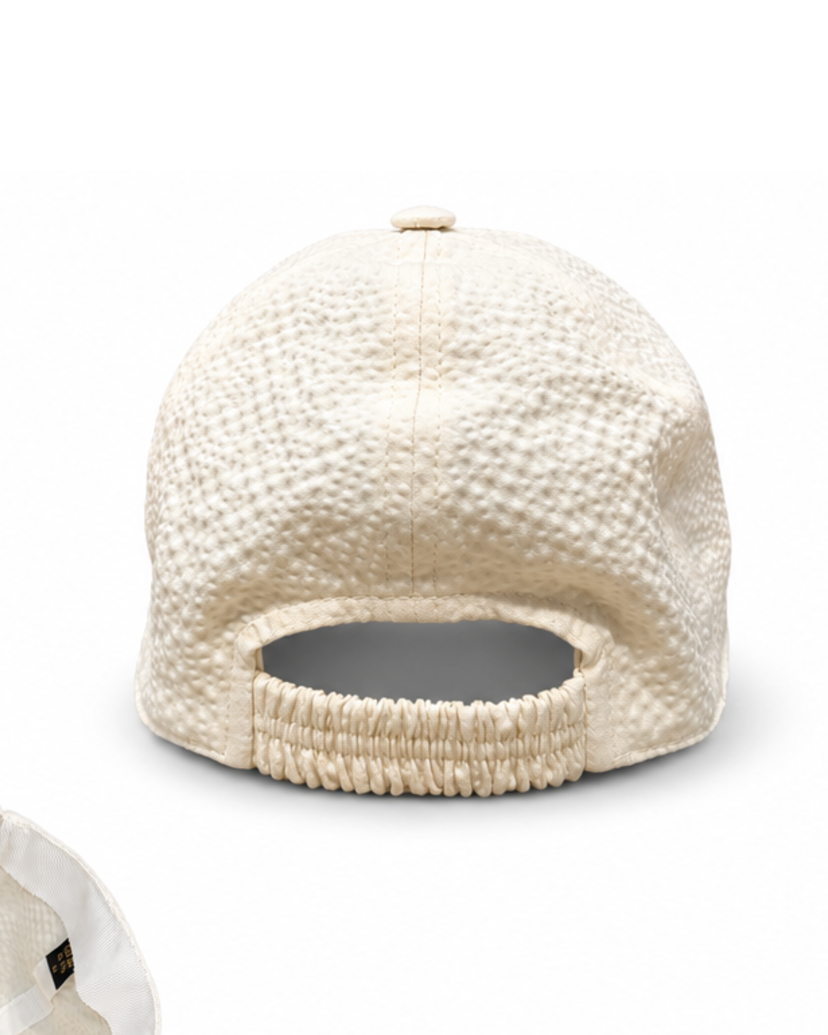 Cappellino in seersucker FRESCO colore Crema