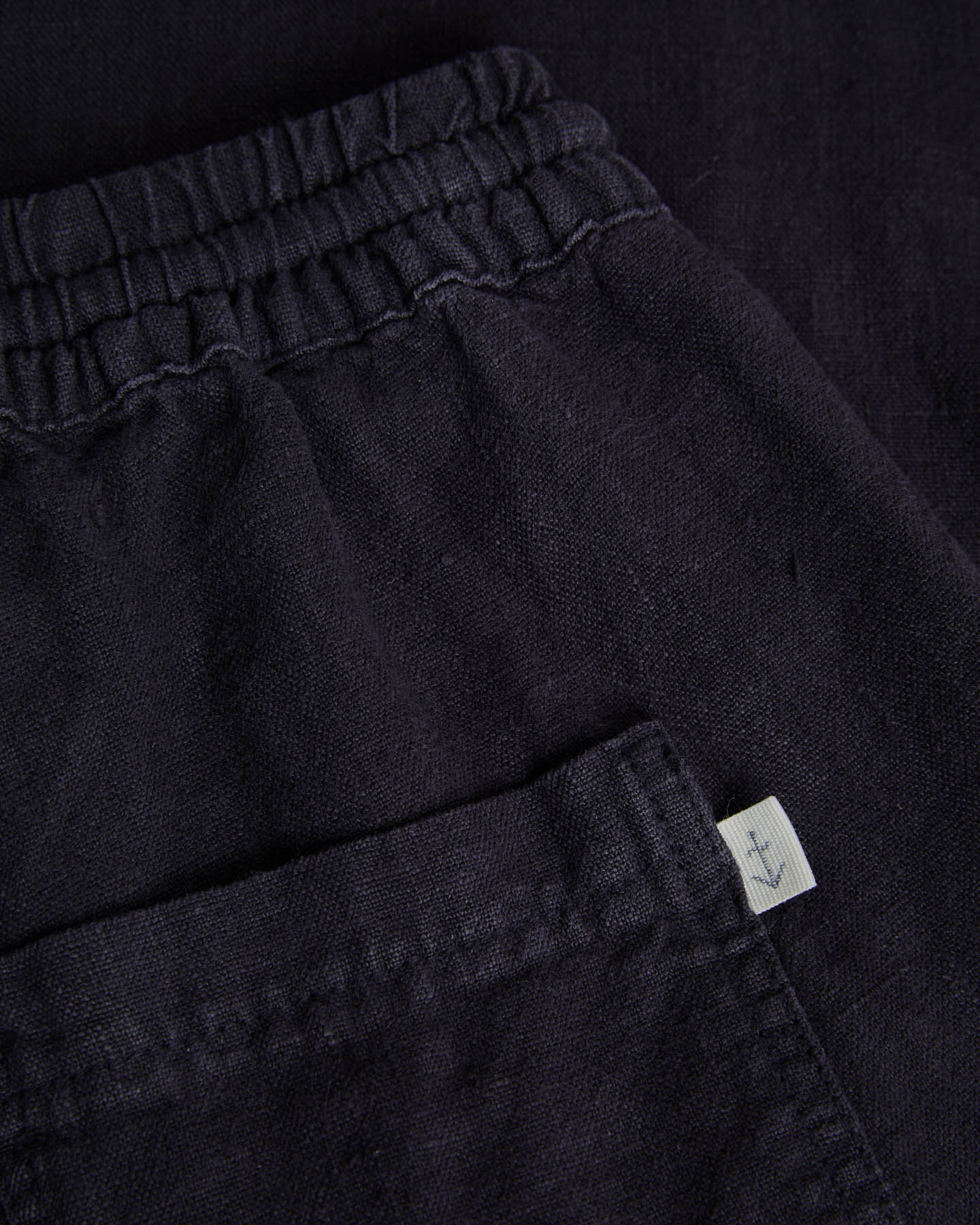 LA PAZ Ponte Trousers in Dark Navy Linen