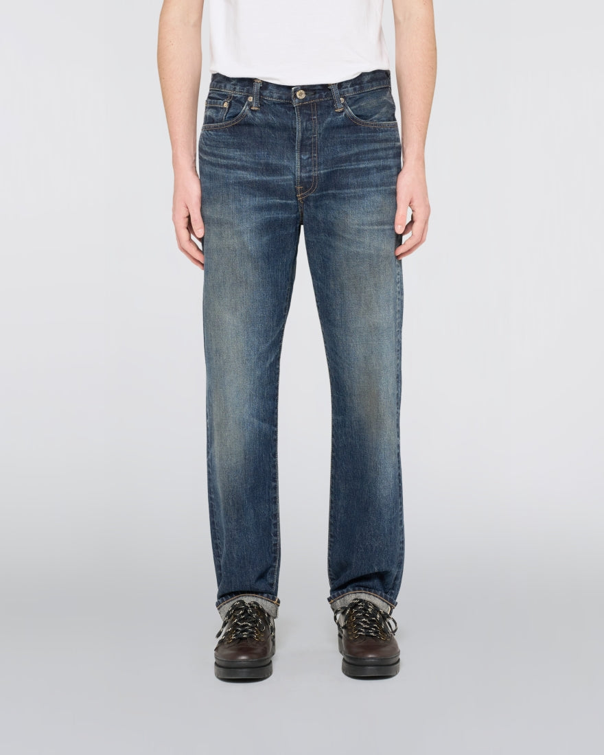 EDWIN Regular Straight Jeans Blue Dark Used