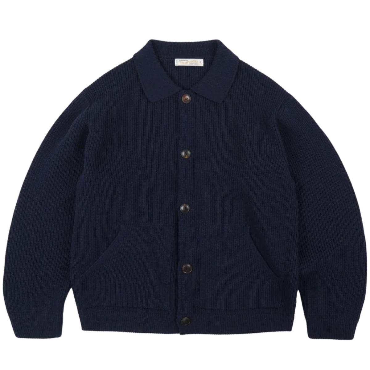 FRIZMWORKS Ultra Heavyweight Collar Cardigan Navy