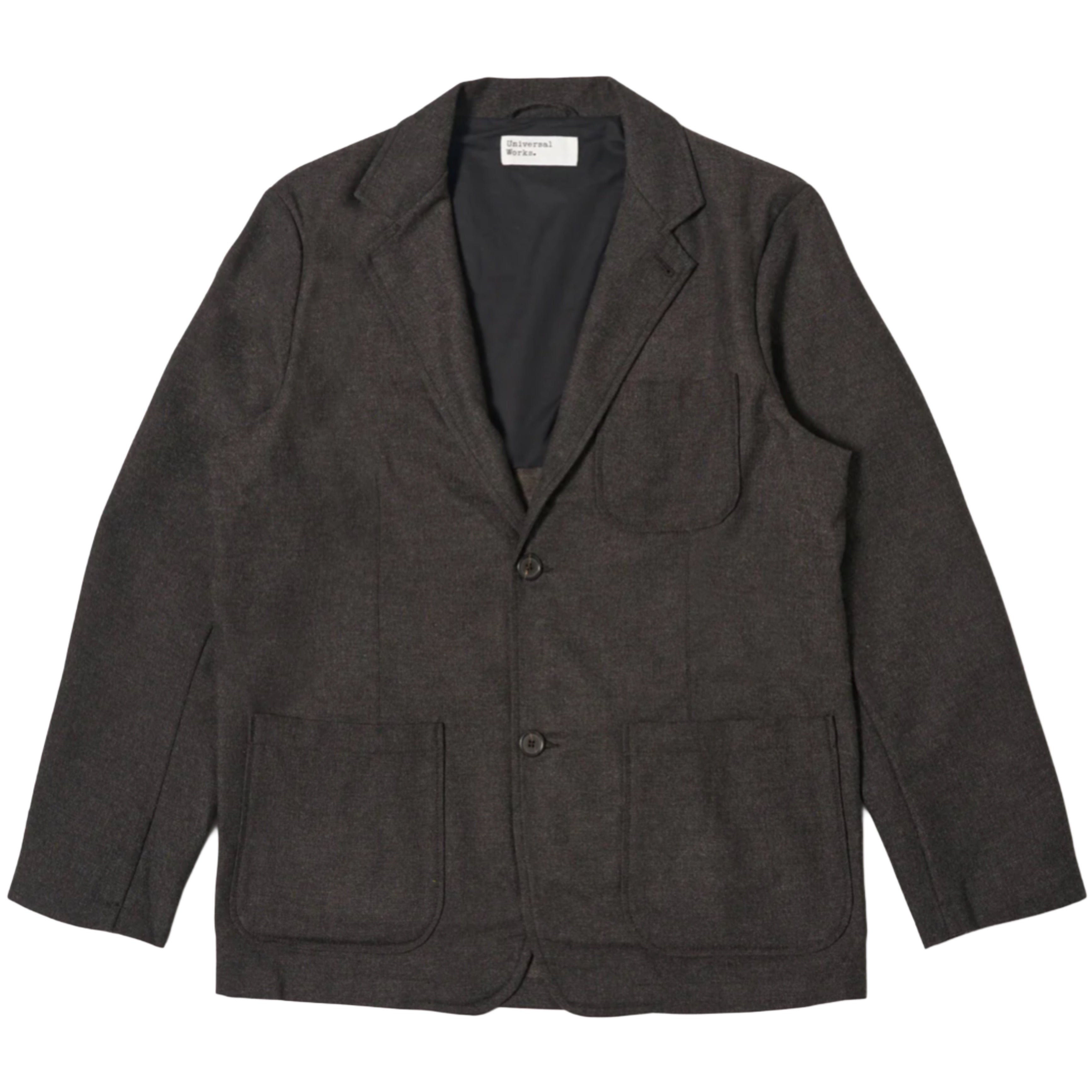 UNIVERSAL WORKS Brown Upcycled Italian Tweed Two Button Jacket