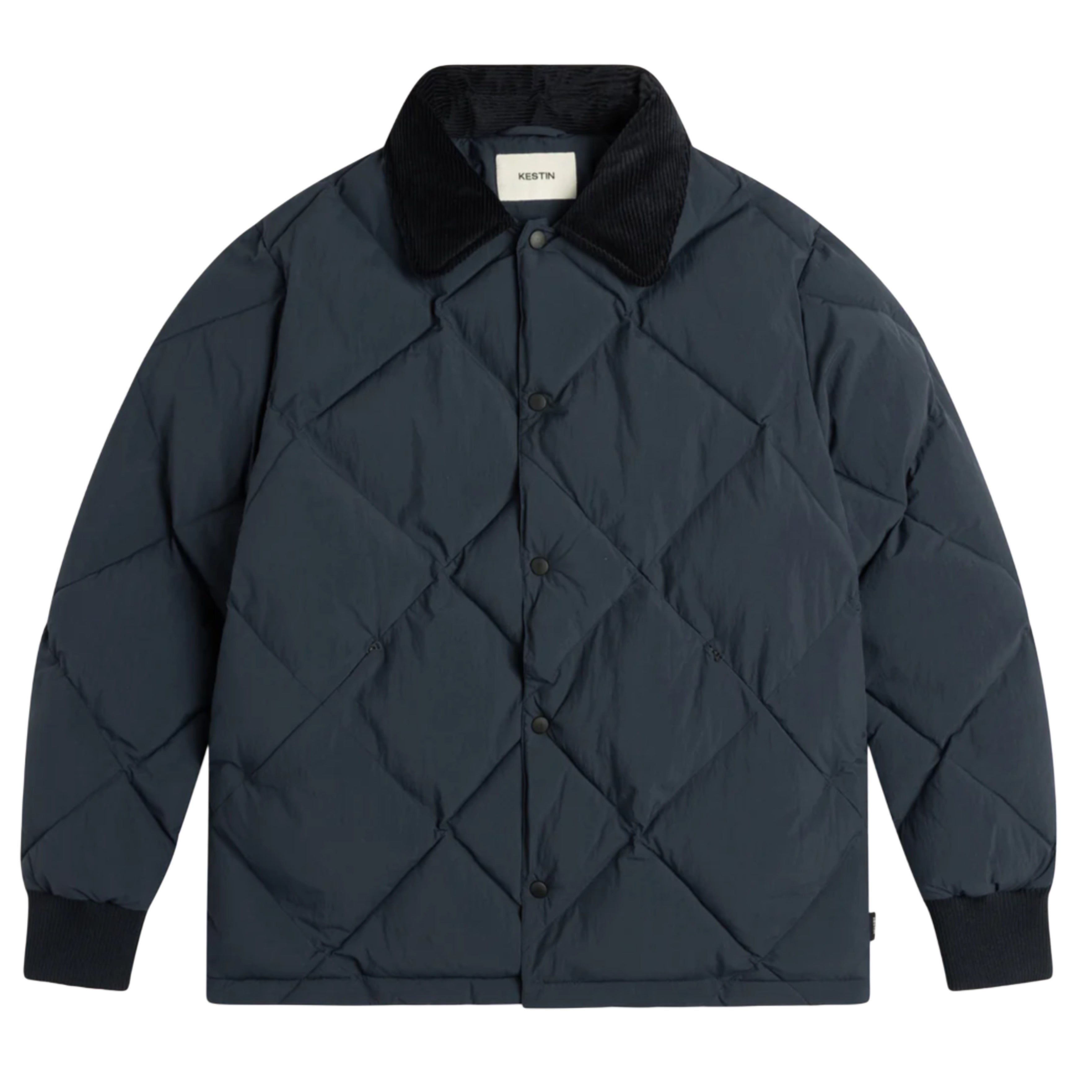 KESTIN Dunbar Padded Jacket in Dark Navy Recycled Nylon