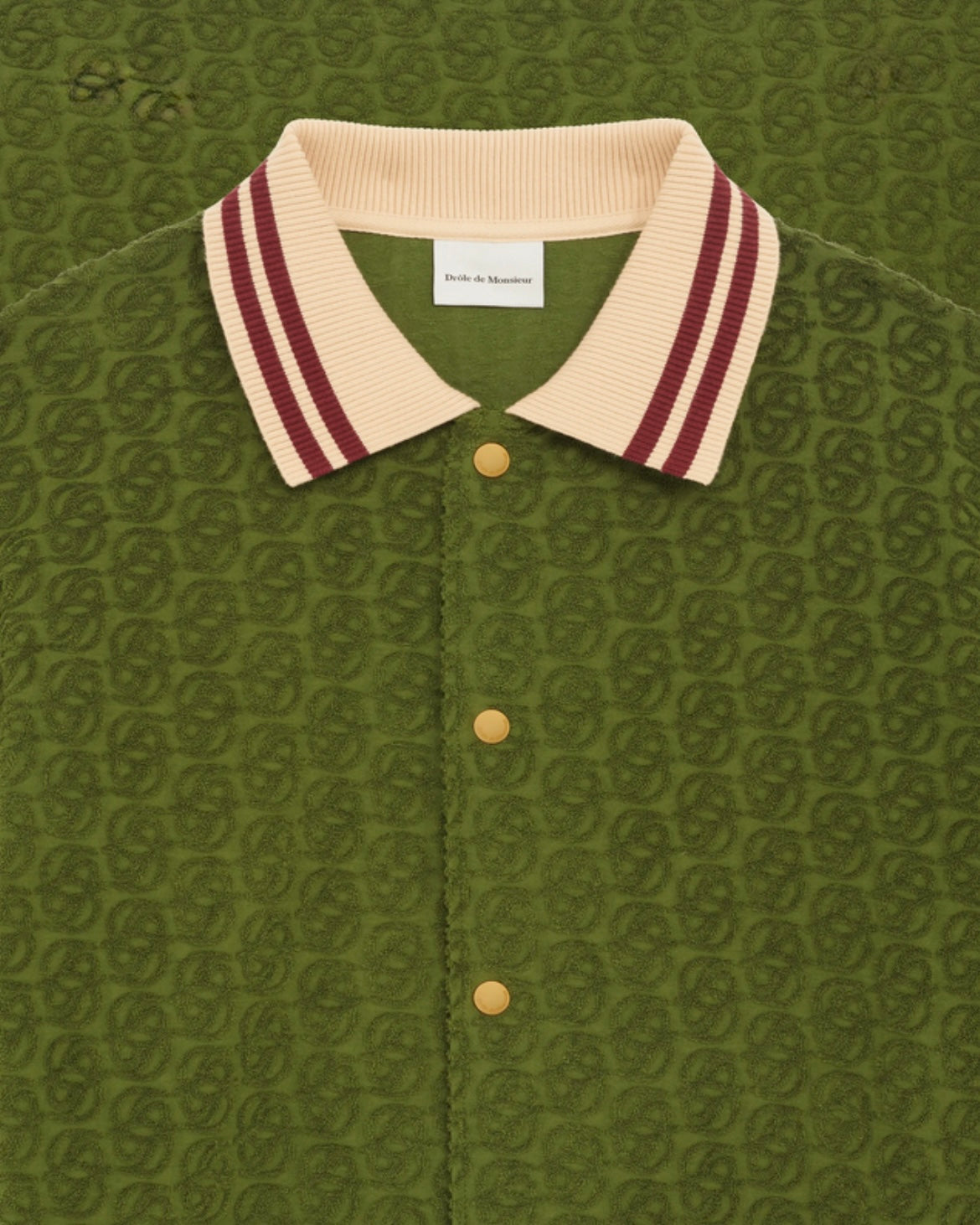 DRÔLE DE MONSIEUR La Chemise Monogramme Dark Green