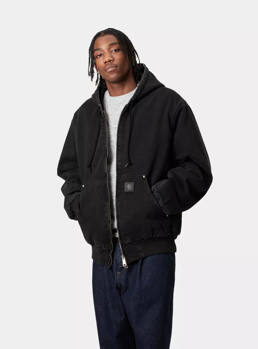 CARHARTT WIP OG Active Rivet Jacket Black Stone Washed