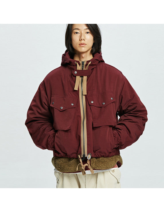 FRIZMWORKS Smock Hooded Parka 002 Burgundy