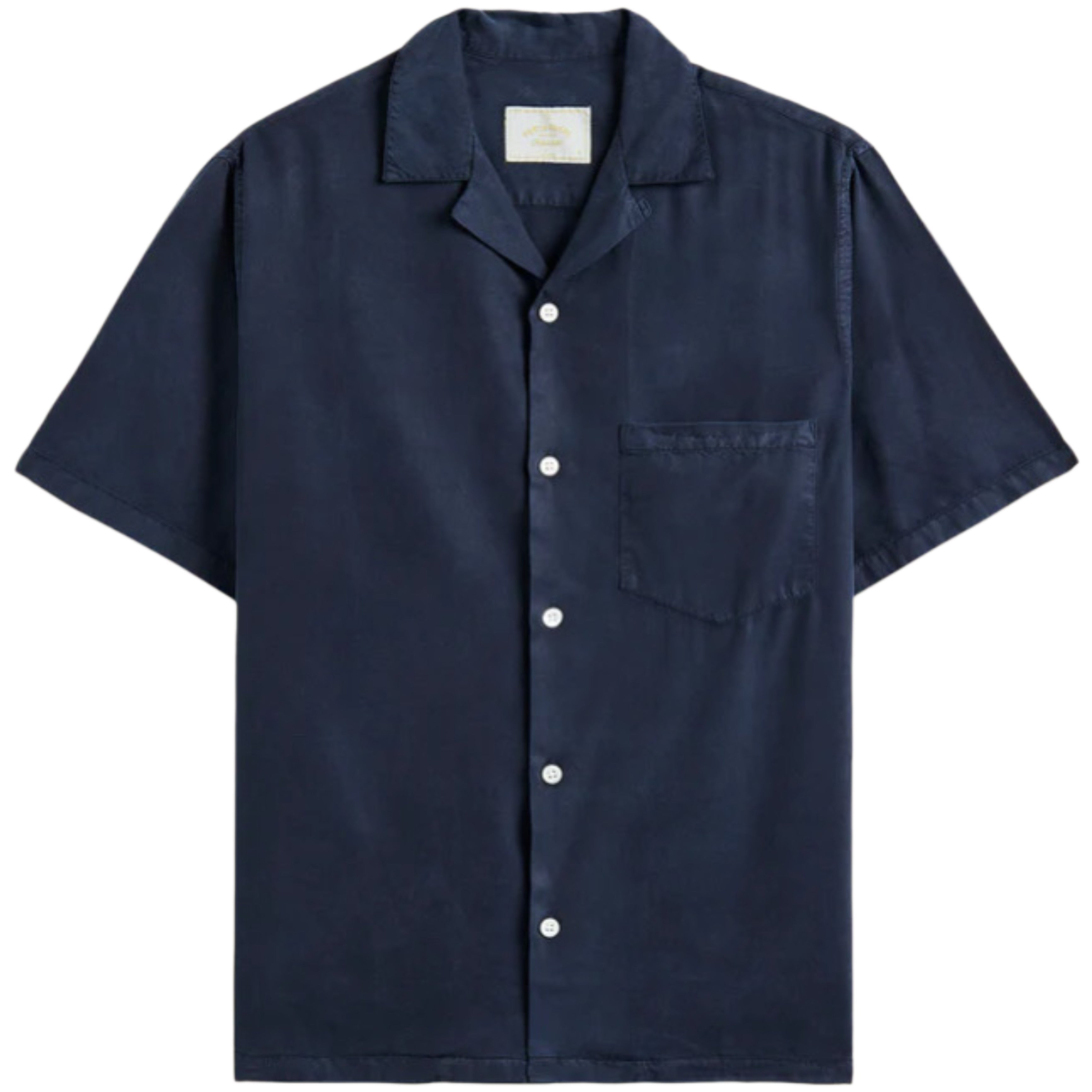 PORTUGUESE FLANNEL Dogtown Navy Short Sleeve Shirt