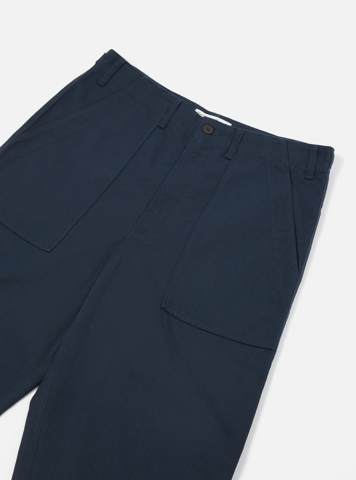 UNIVERSAL WORKS Pantalone Fatigue in Twill Blu Navy
