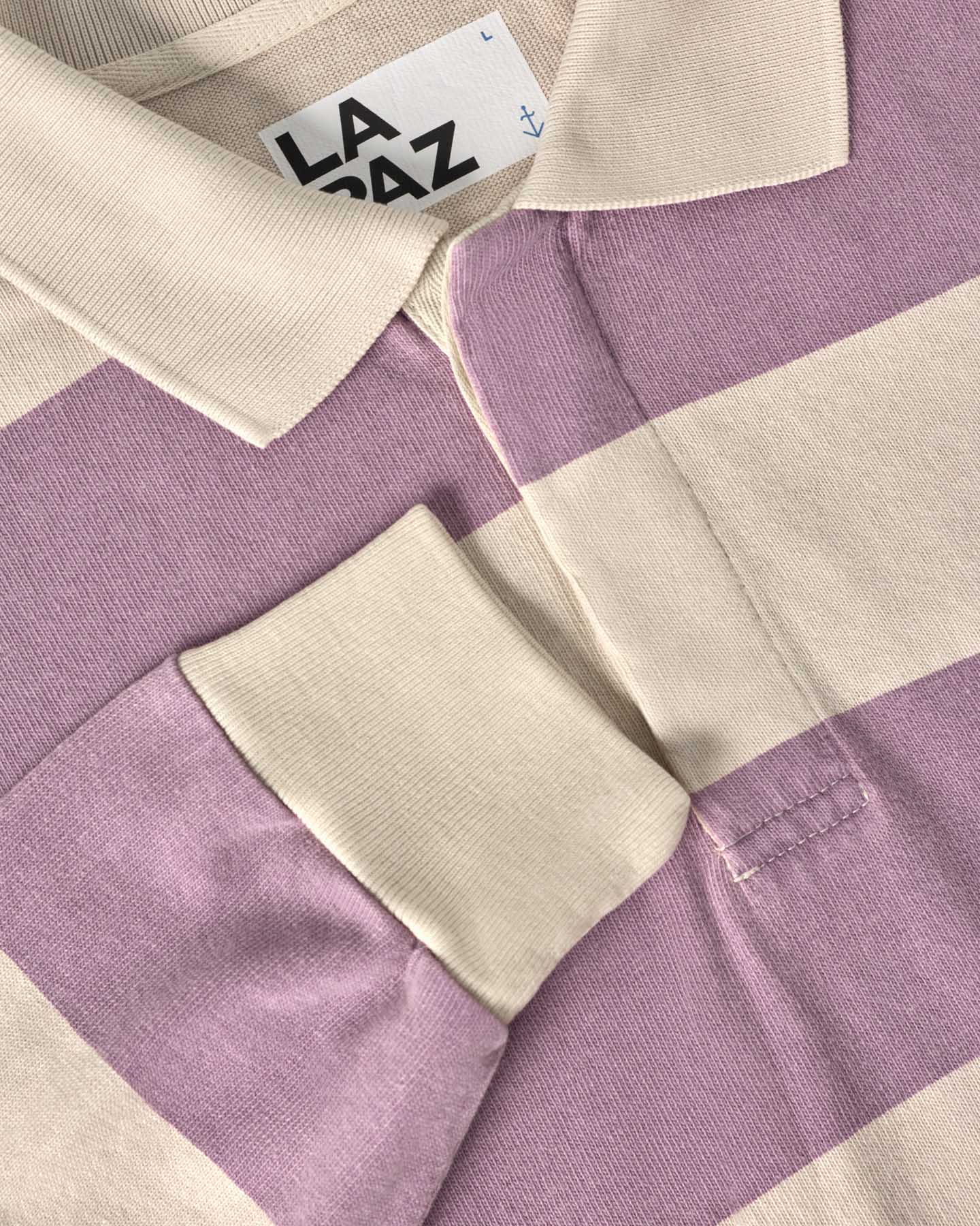 LA PAZ Sequeira Grape Beige Polo de rugby