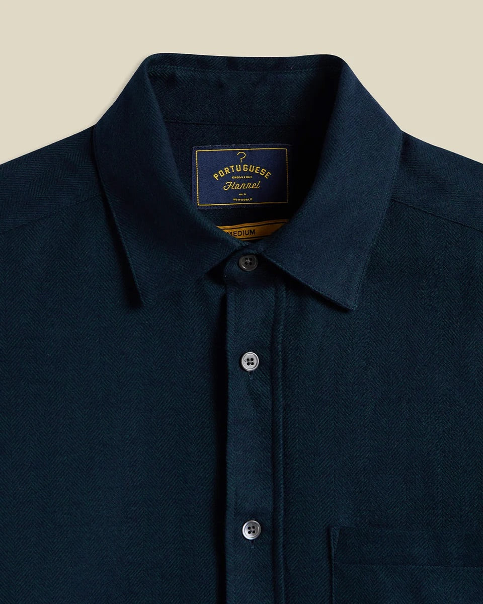 PORTUGUESE FLANNEL Espiga Green Shirt