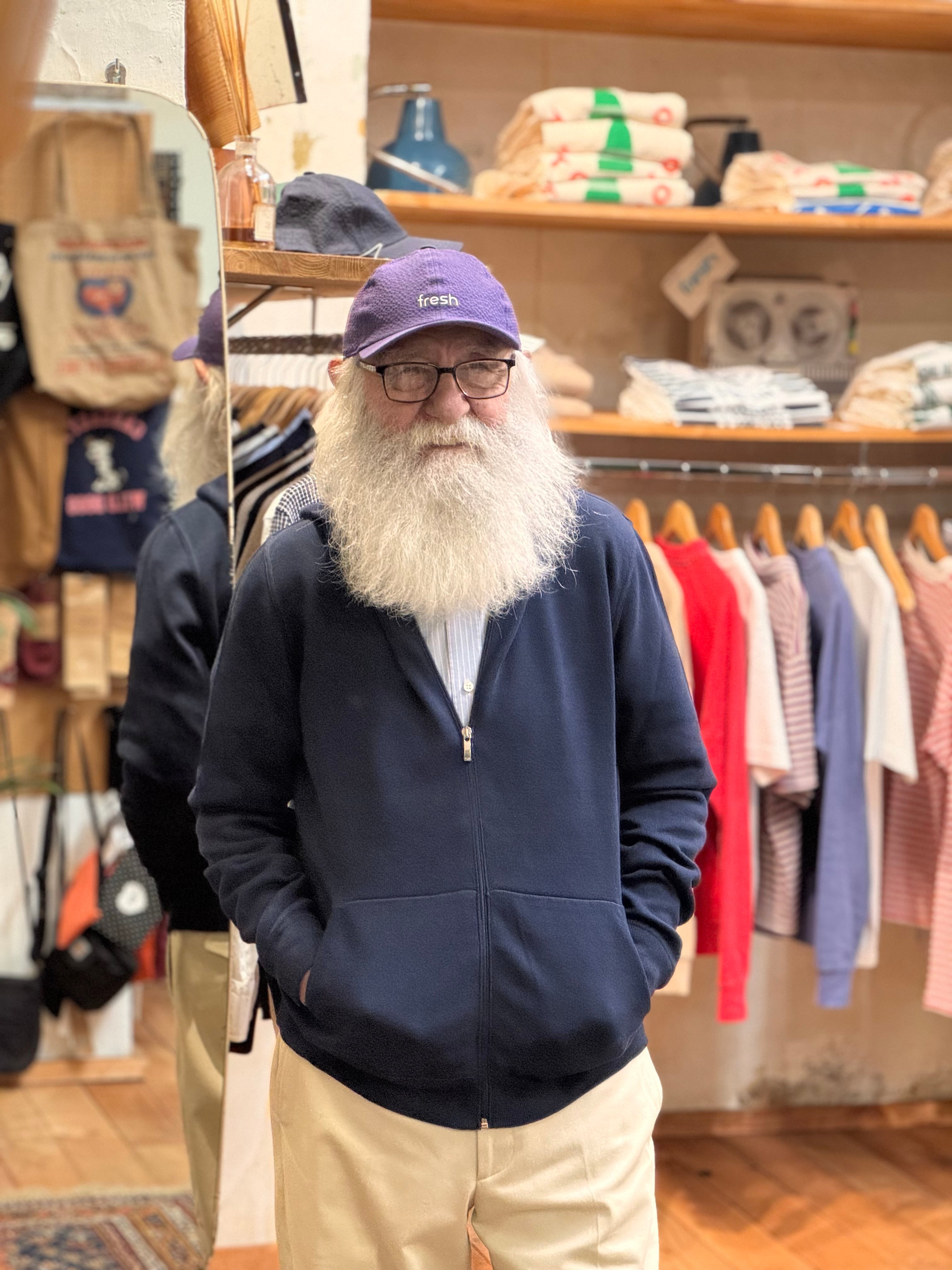 Sweat-shirt à capuche en coton bleu marine NEUF